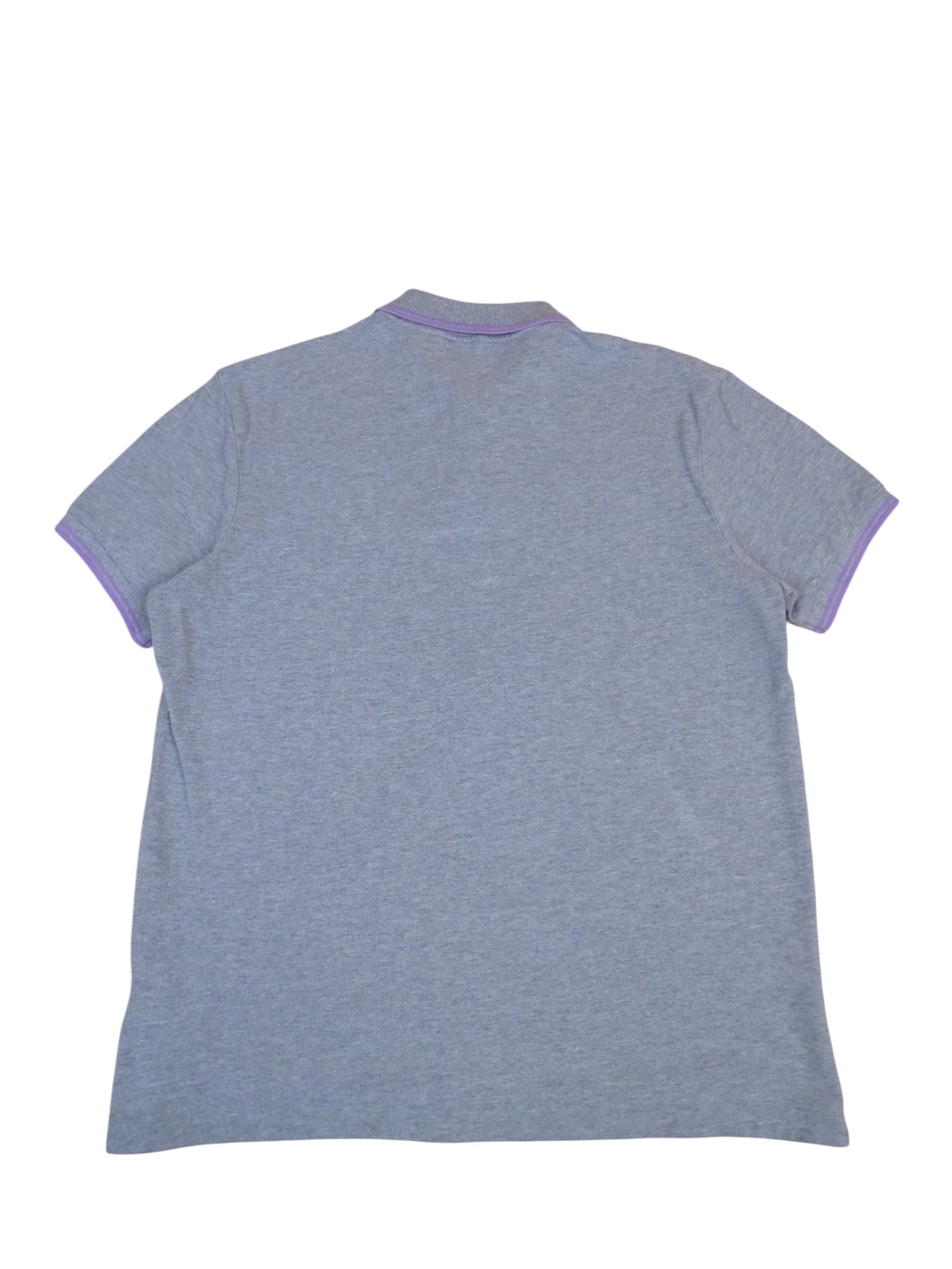Polo Moncler Gris Rayures Violettes L Homme