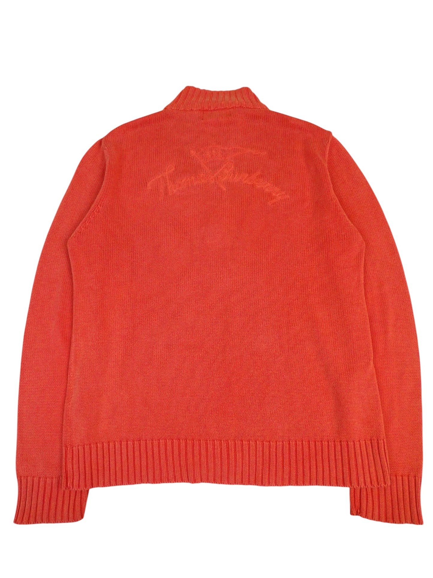 Veste Zippée Orange Logo Dos Burberry XL Homme