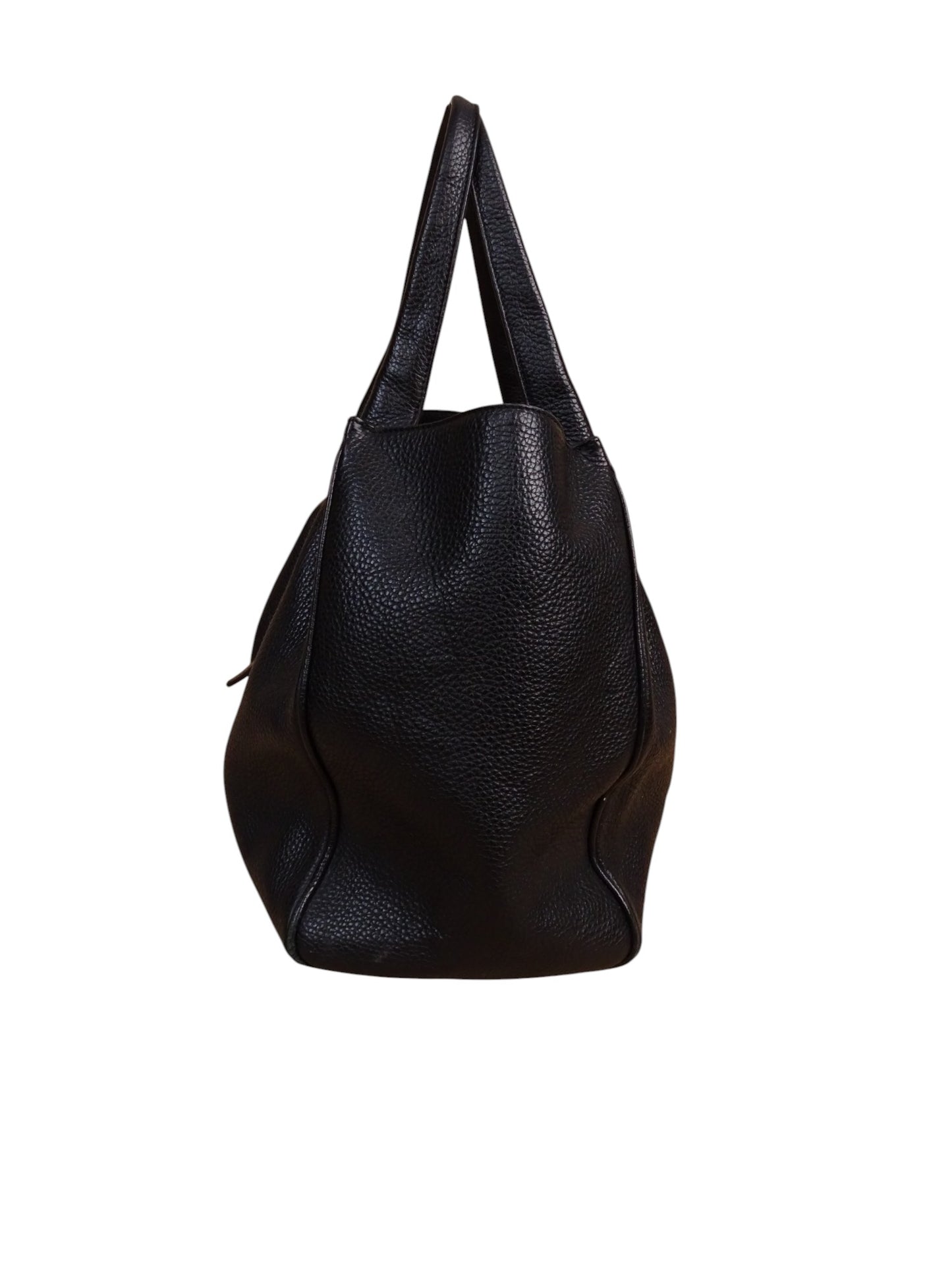 Sac À Main Cuir Noir Burberry Avec Lanière Femme