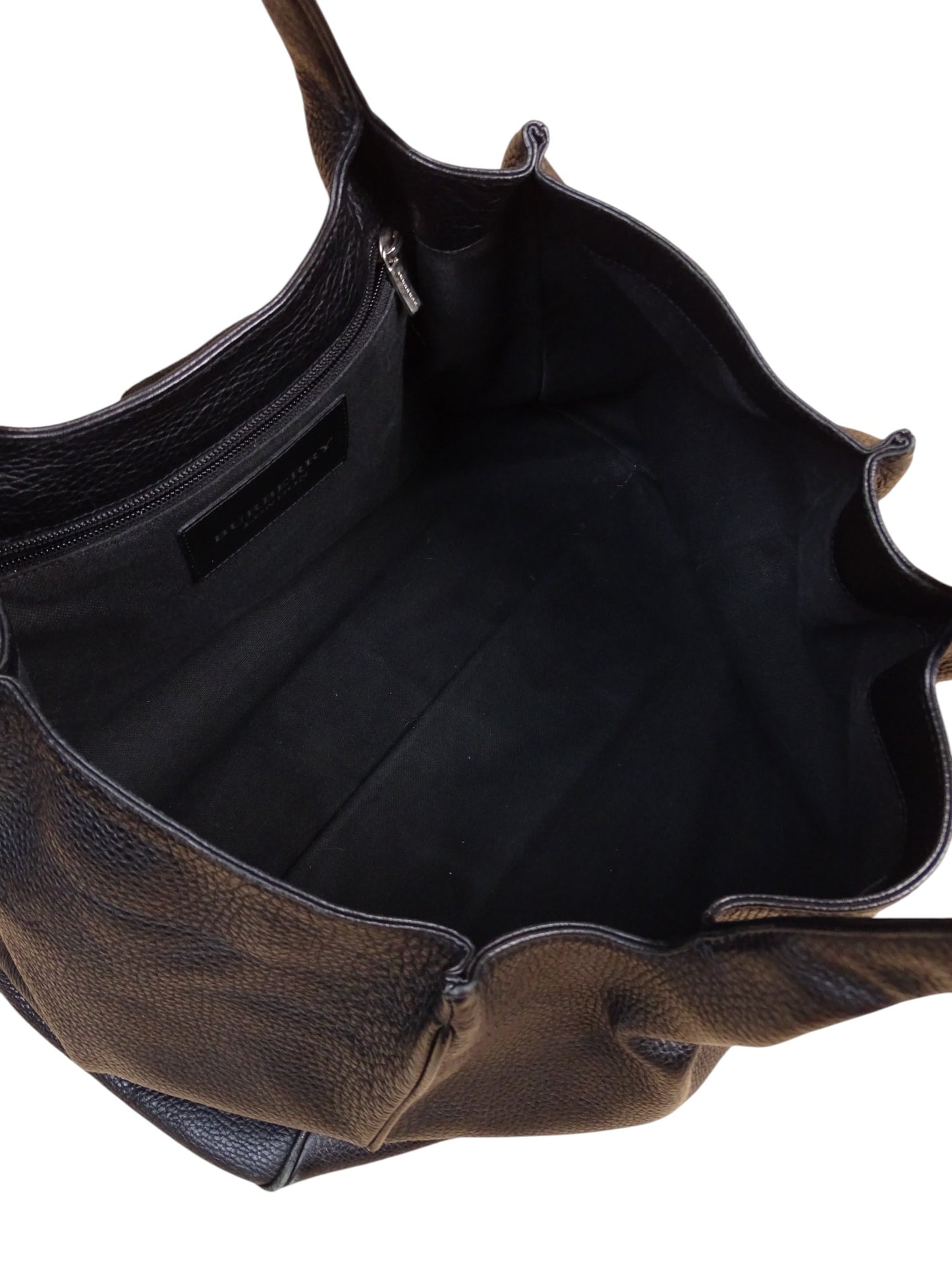 Sac À Main Cuir Noir Burberry Avec Lanière Femme