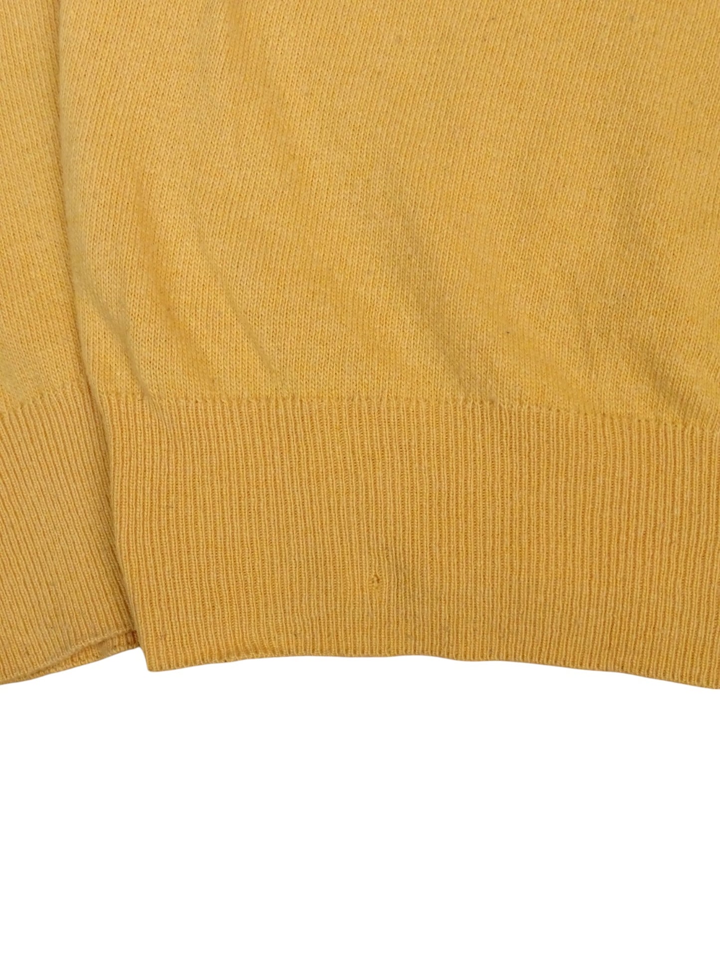Pull Jaune Burberry Col Rond Coton M Homme
