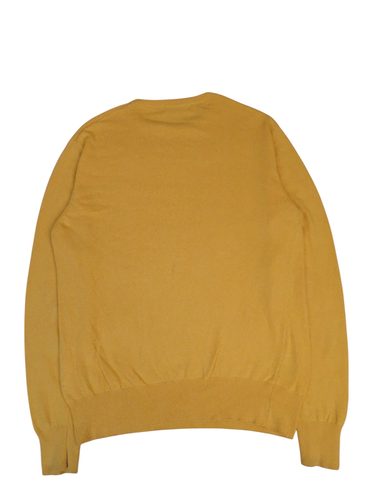 Pull Jaune Burberry Col Rond Coton M Homme