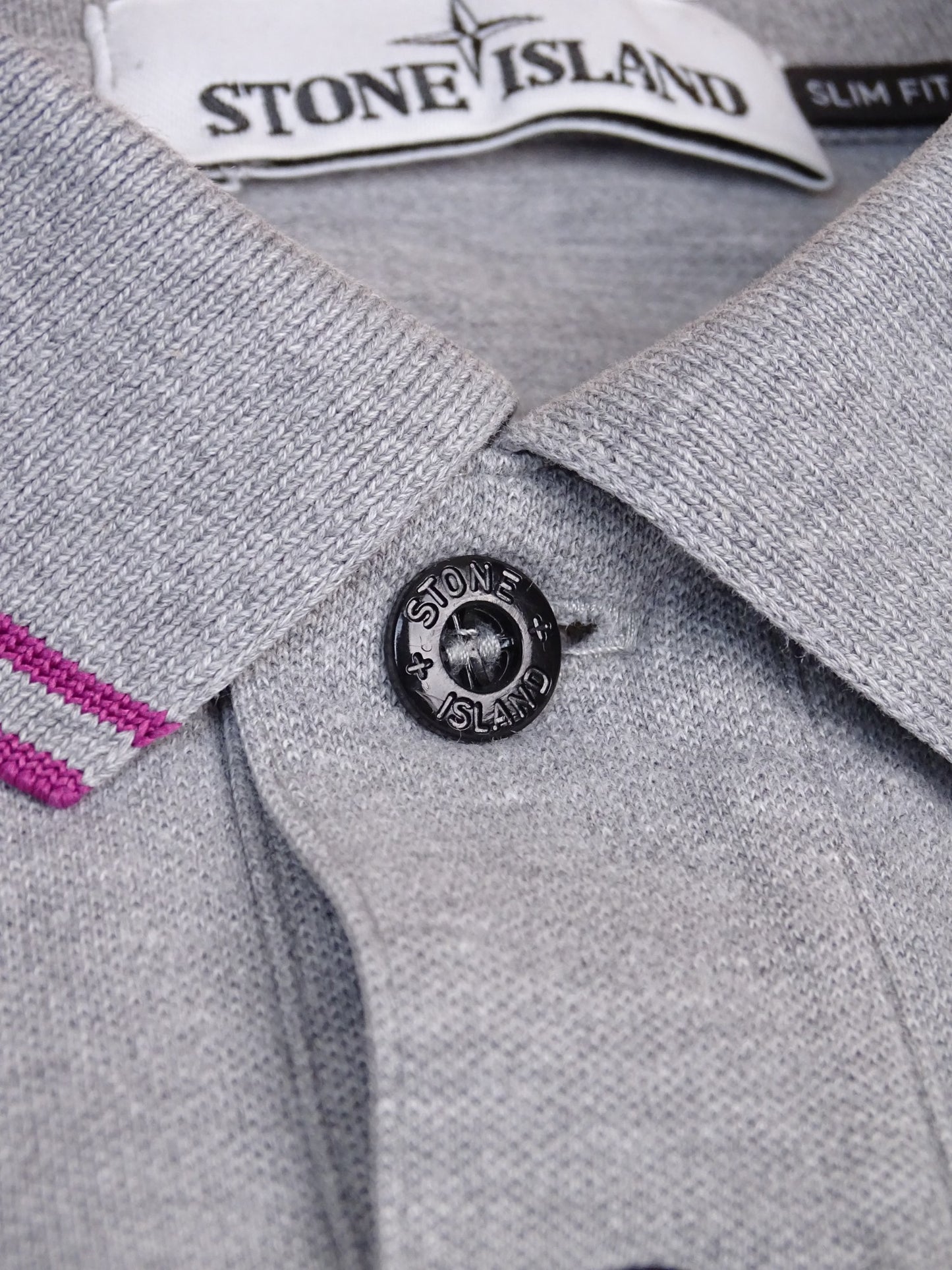 Polo Stone Island Gris M Homme Comme Neuf