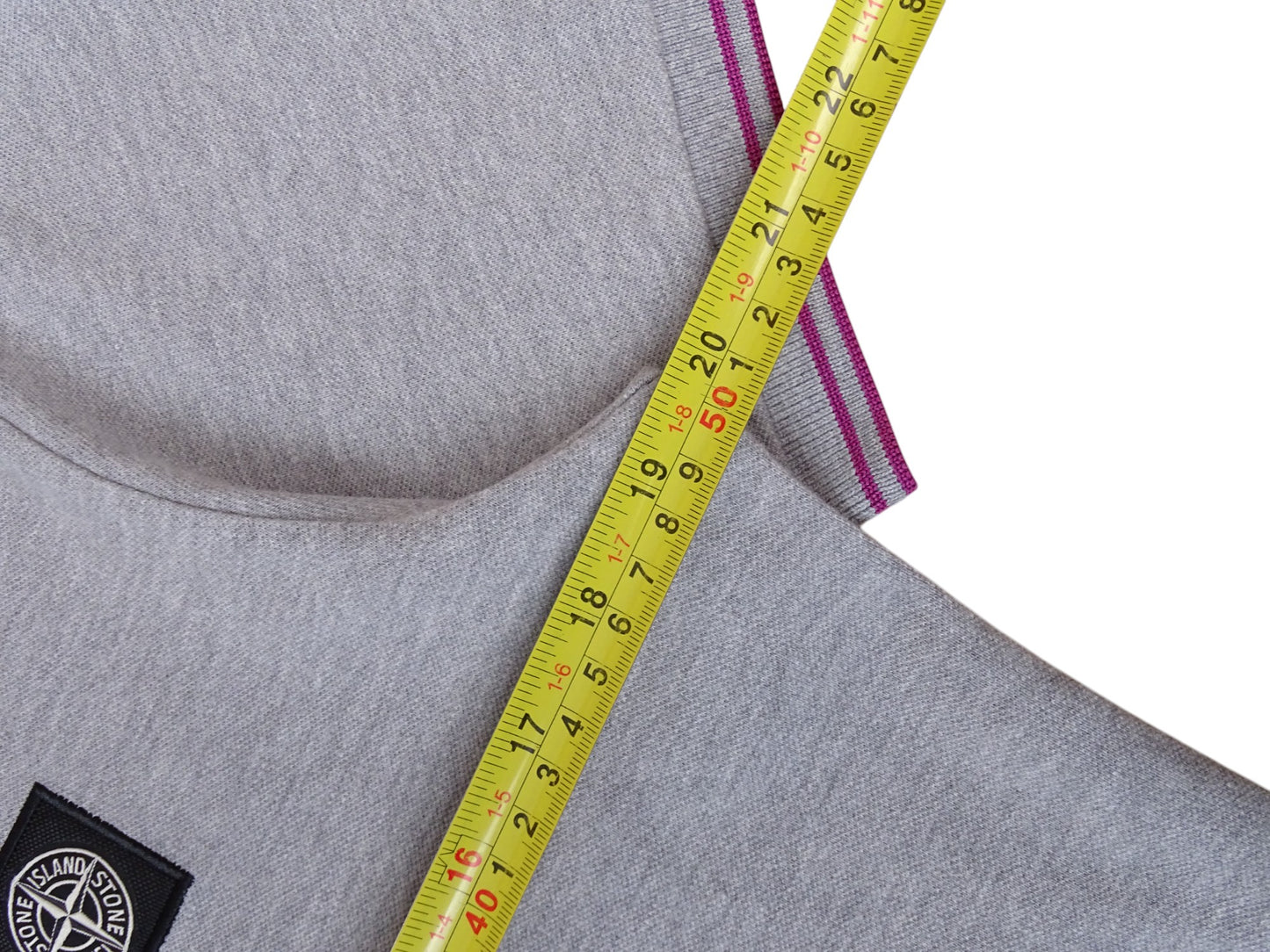 Polo Stone Island Gris M Homme Comme Neuf