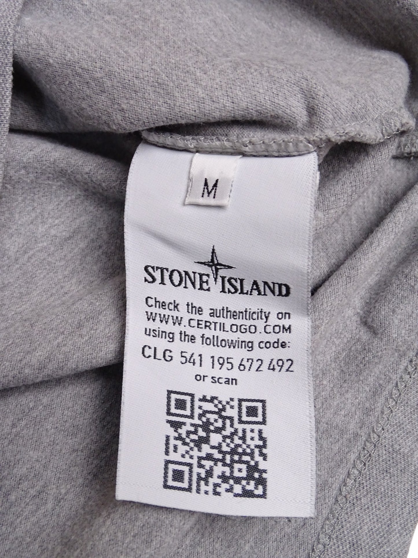 Polo Stone Island Gris M Homme Comme Neuf