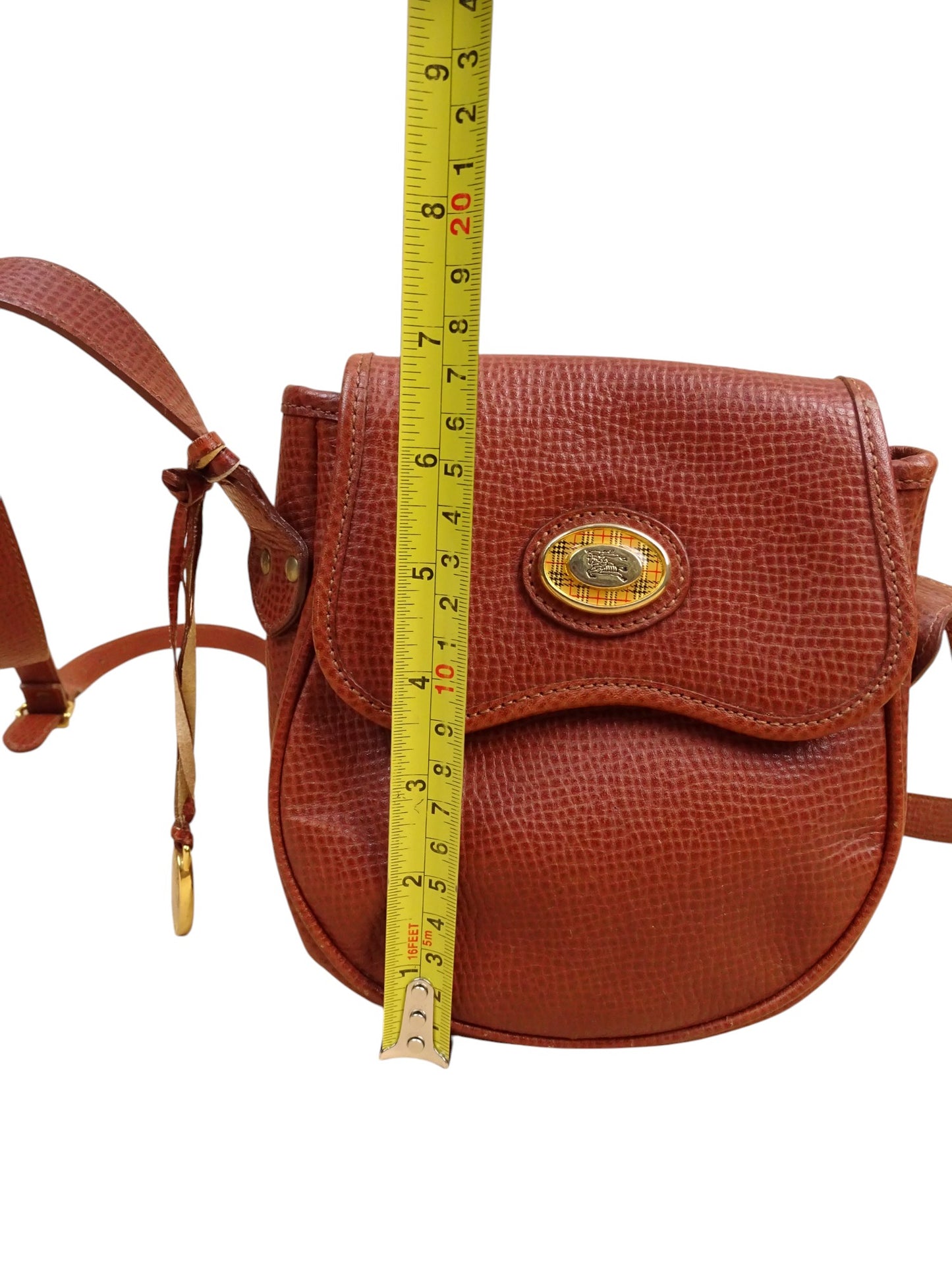 Sacoche Vintage En Cuir Burberry Années 70/80