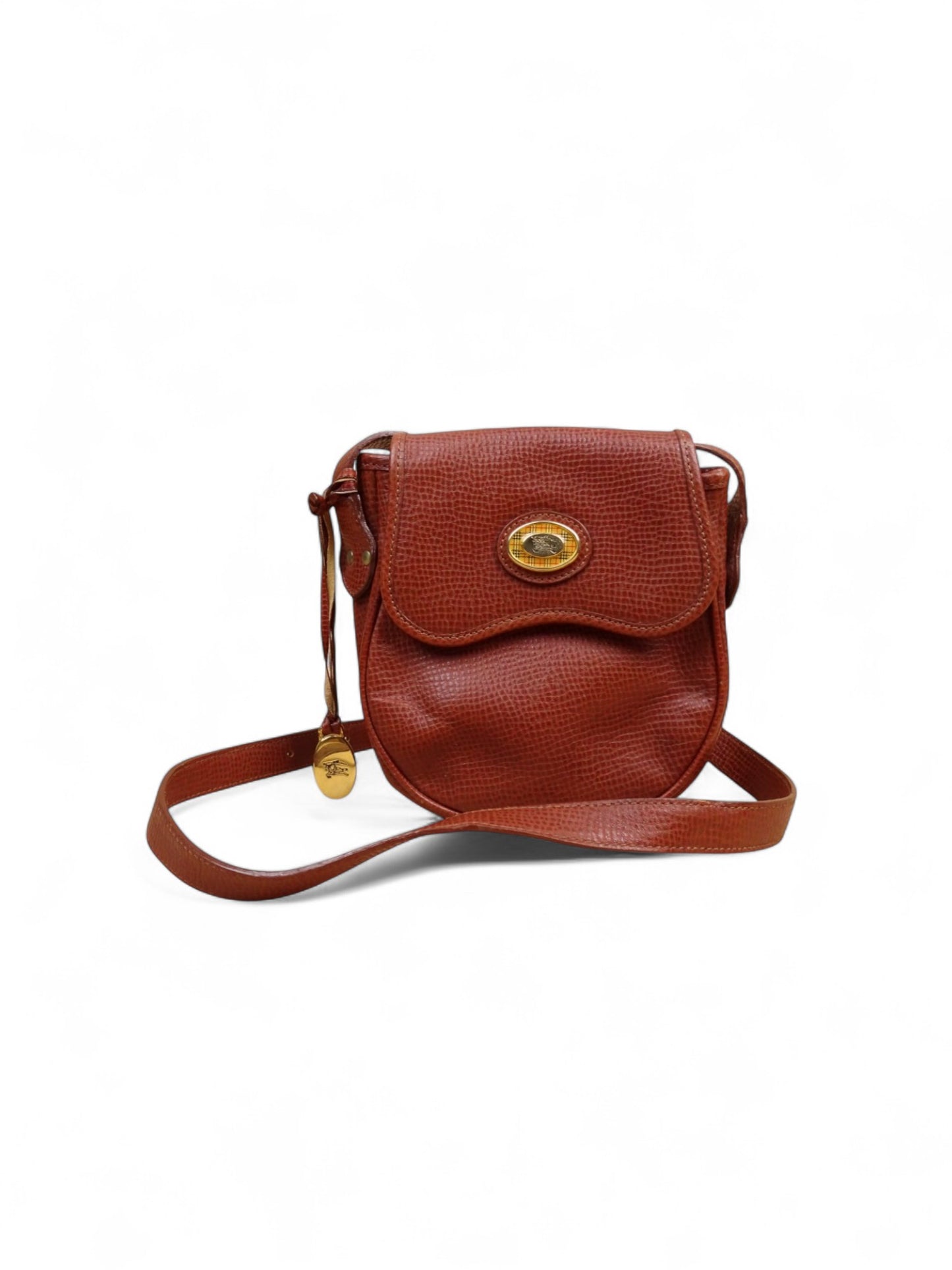 Sacoche Vintage En Cuir Burberry Années 70/80