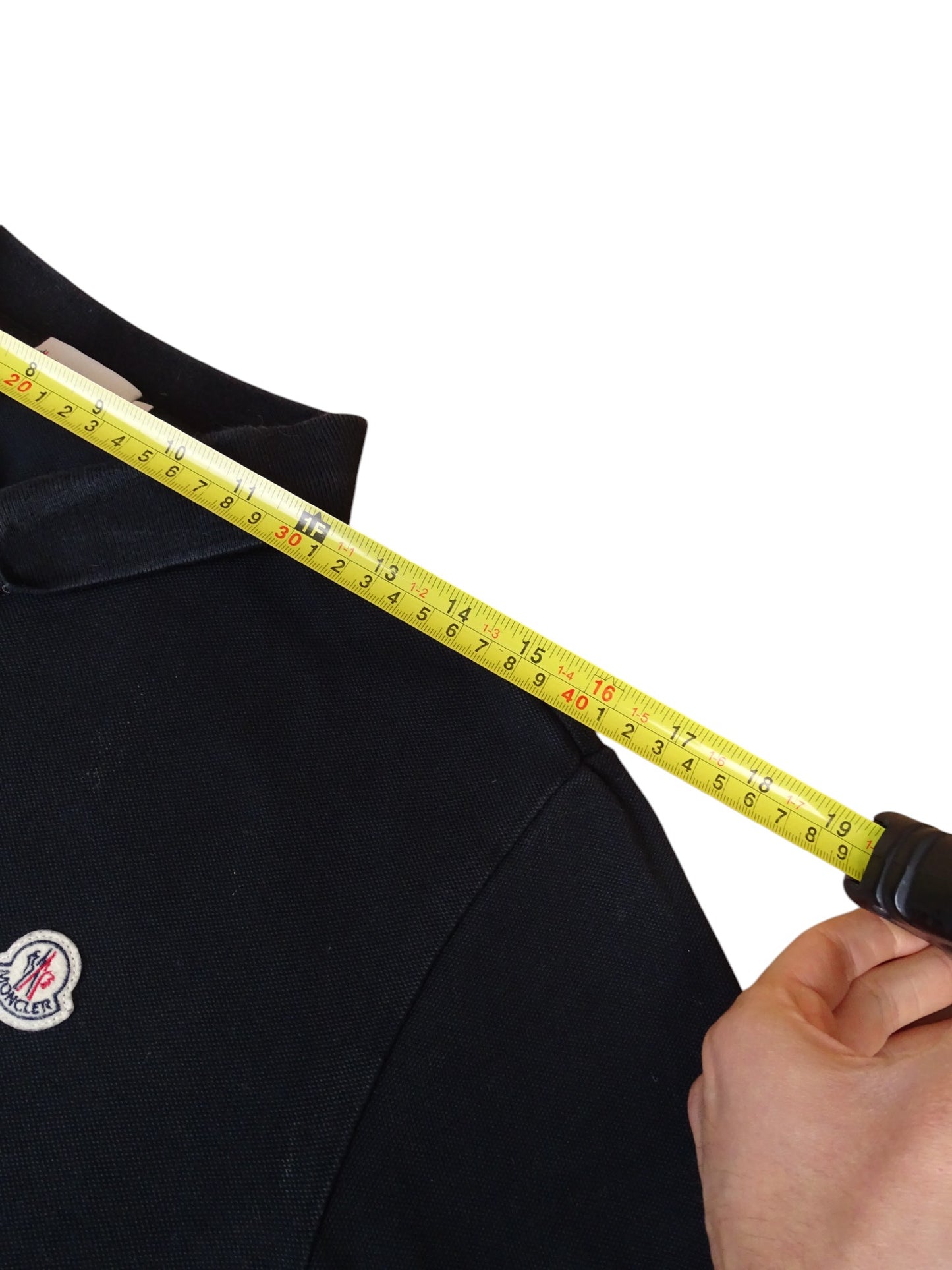 Moncler Polo Noir Coton M Homme