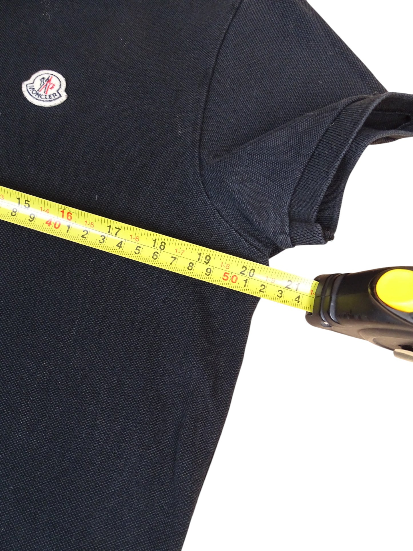 Moncler Polo Noir Coton M Homme