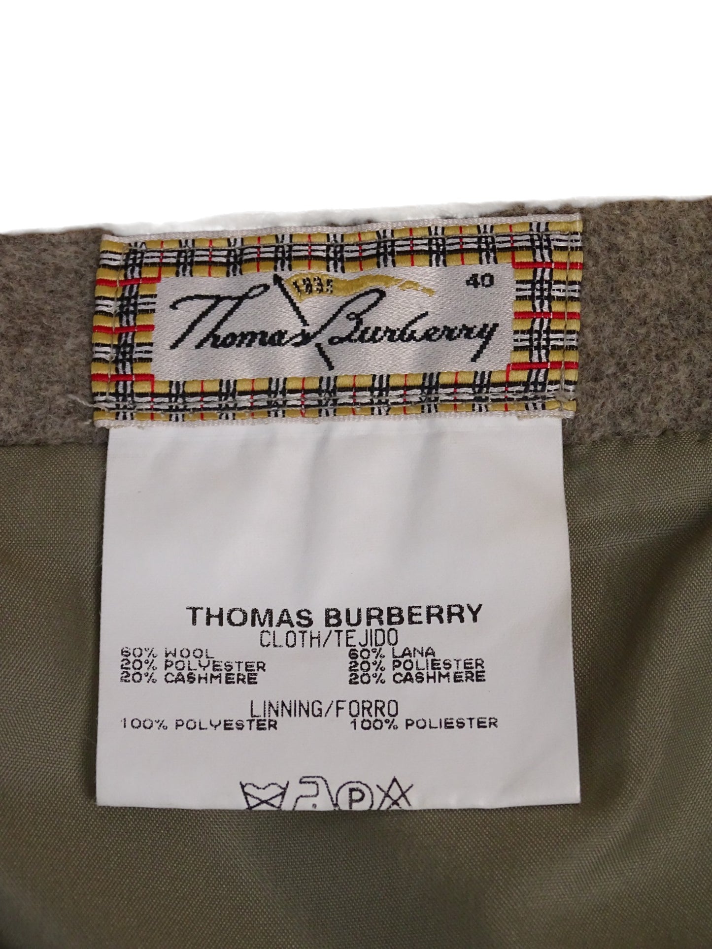 Burberry Jupe Laine Grise Mini S Femme 60% Laine