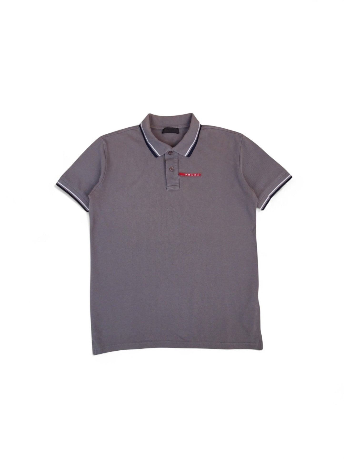 Prada Polo Gris Coton M Homme