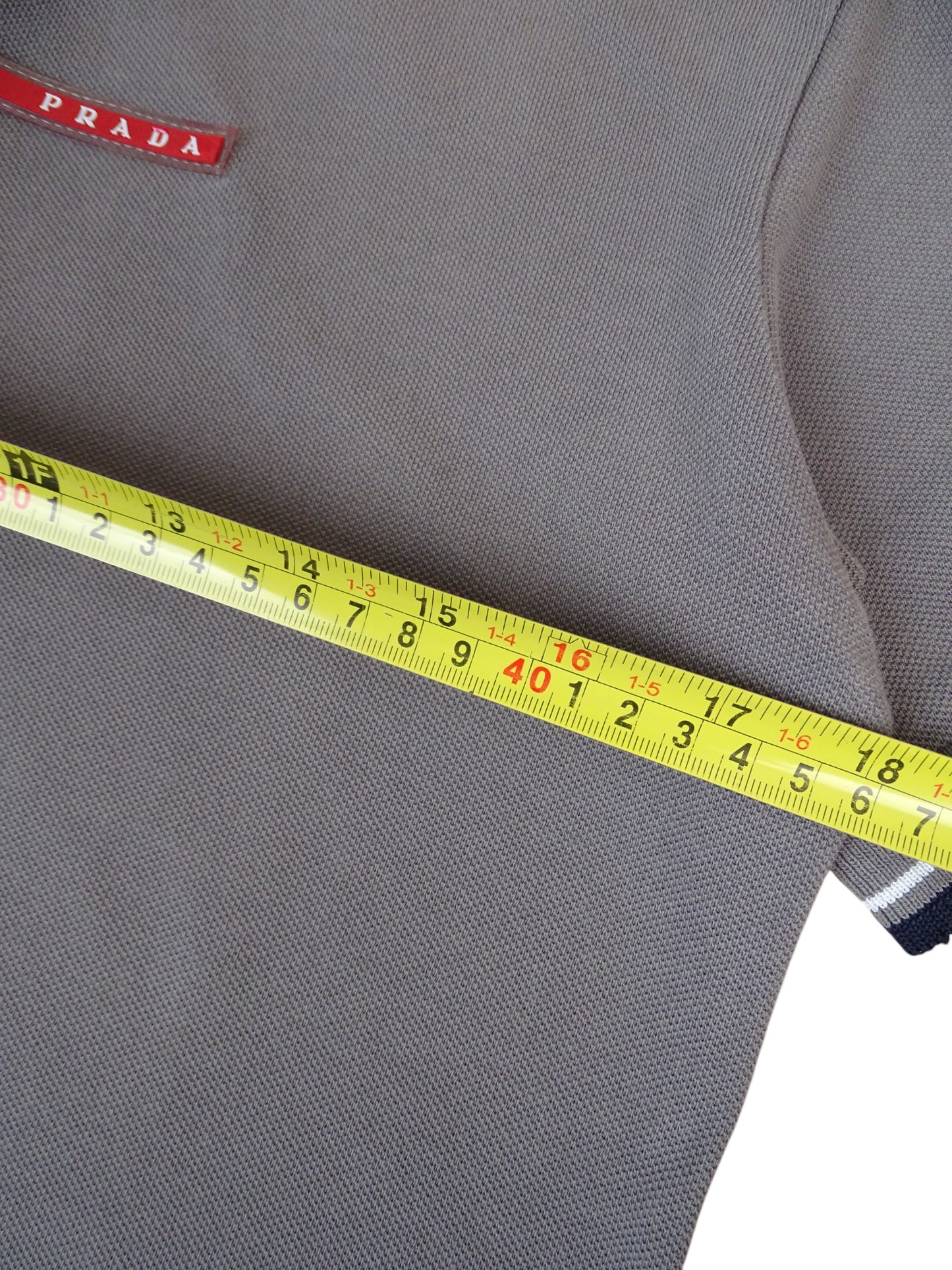 Prada Polo Gris Coton M Homme