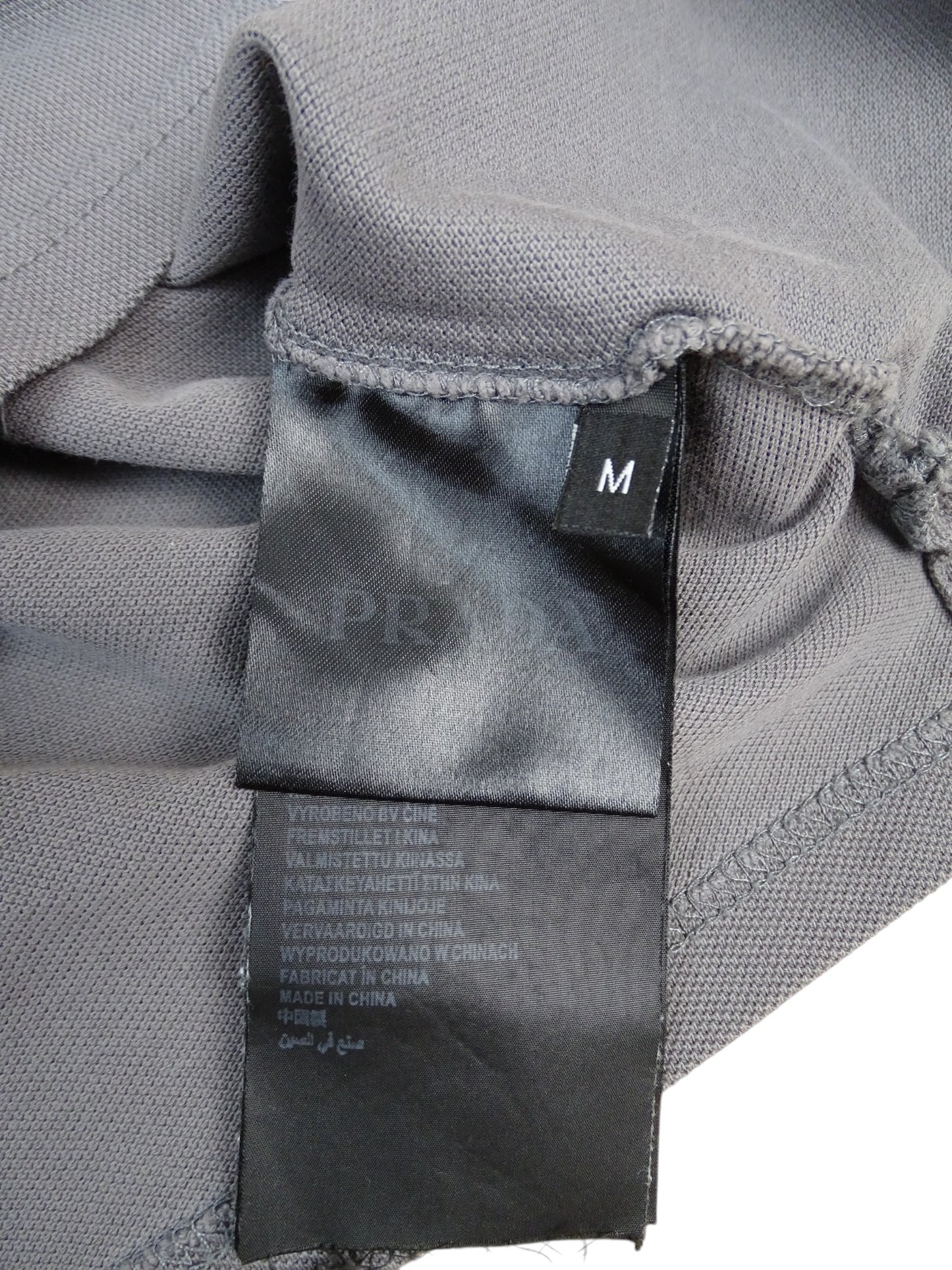 Prada Polo Gris Coton M Homme