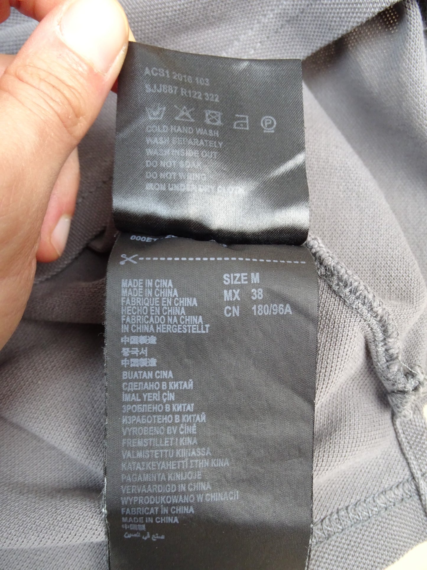 Prada Polo Gris Coton M Homme
