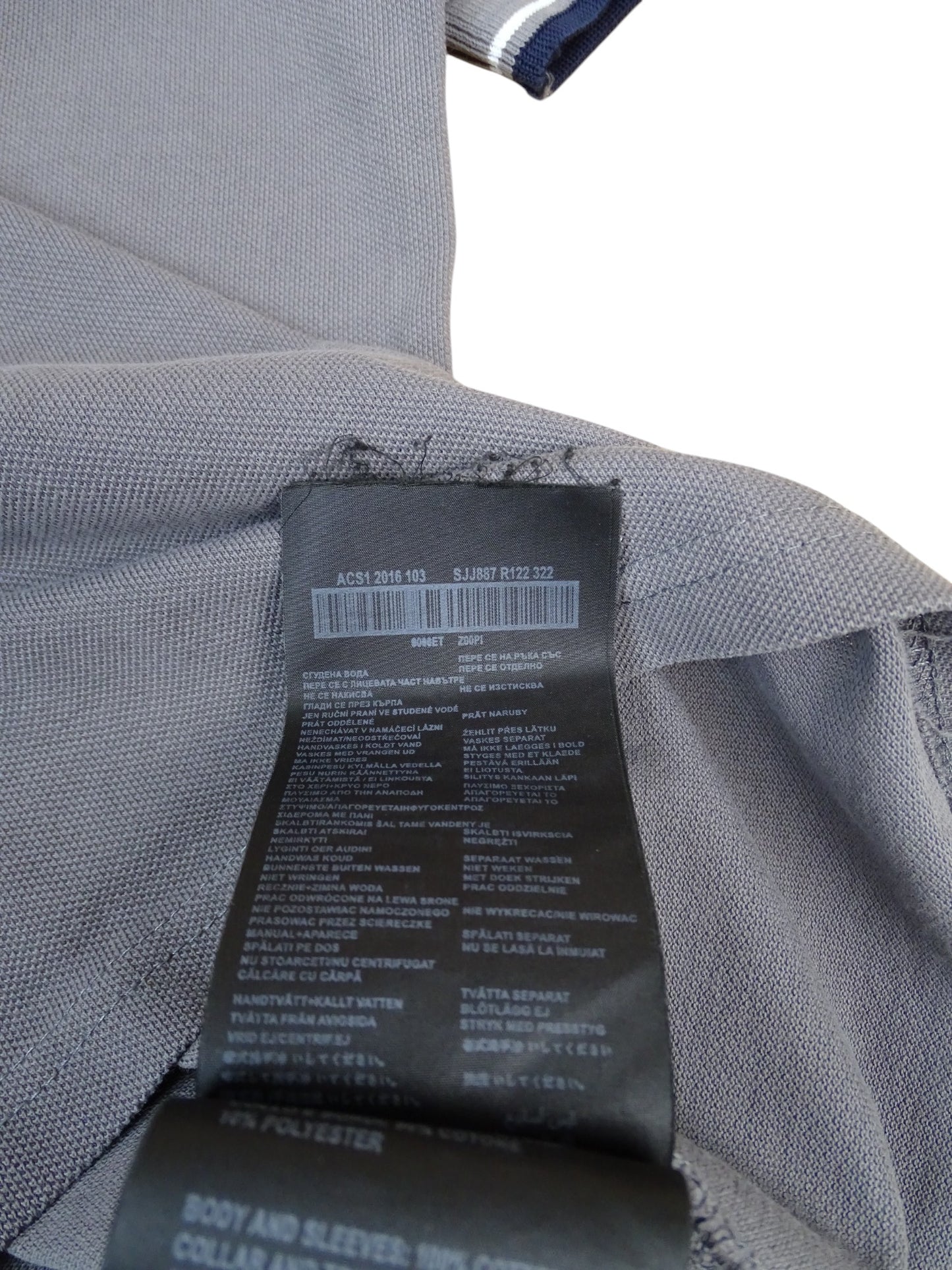 Prada Polo Gris Coton M Homme