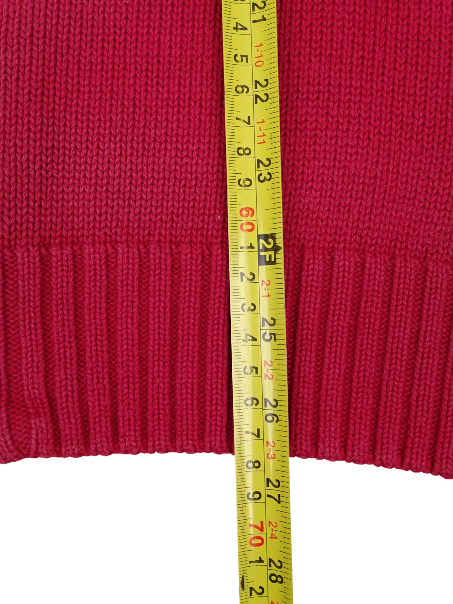 Burberry Pull Zippé Rouge Marine M Homme