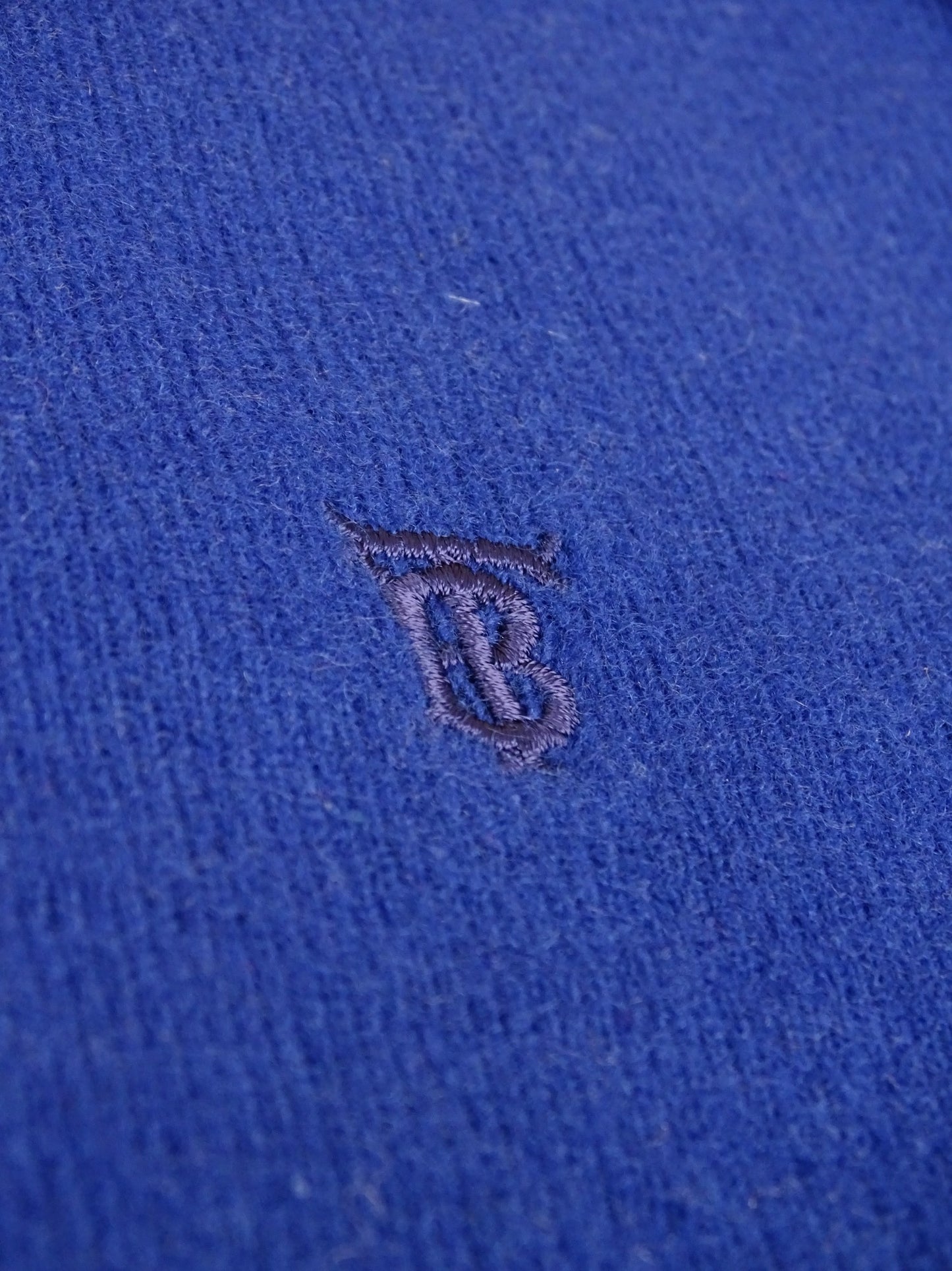 Burberry Pull Bleu Col Rond XS Homme  80% Laine