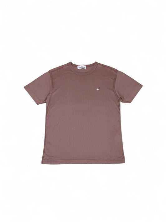 Stone Island T-Shirt Marron Étoile Taille S Homme