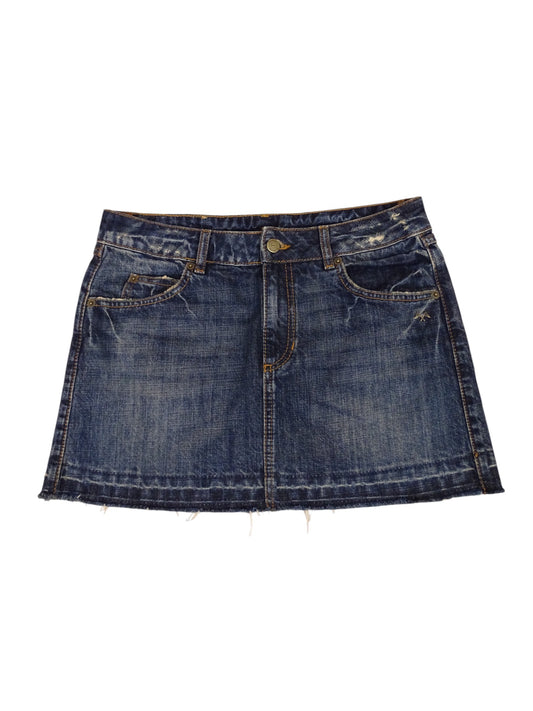Mini-Jupe Burberry En Jean Bleu Taille M Femme