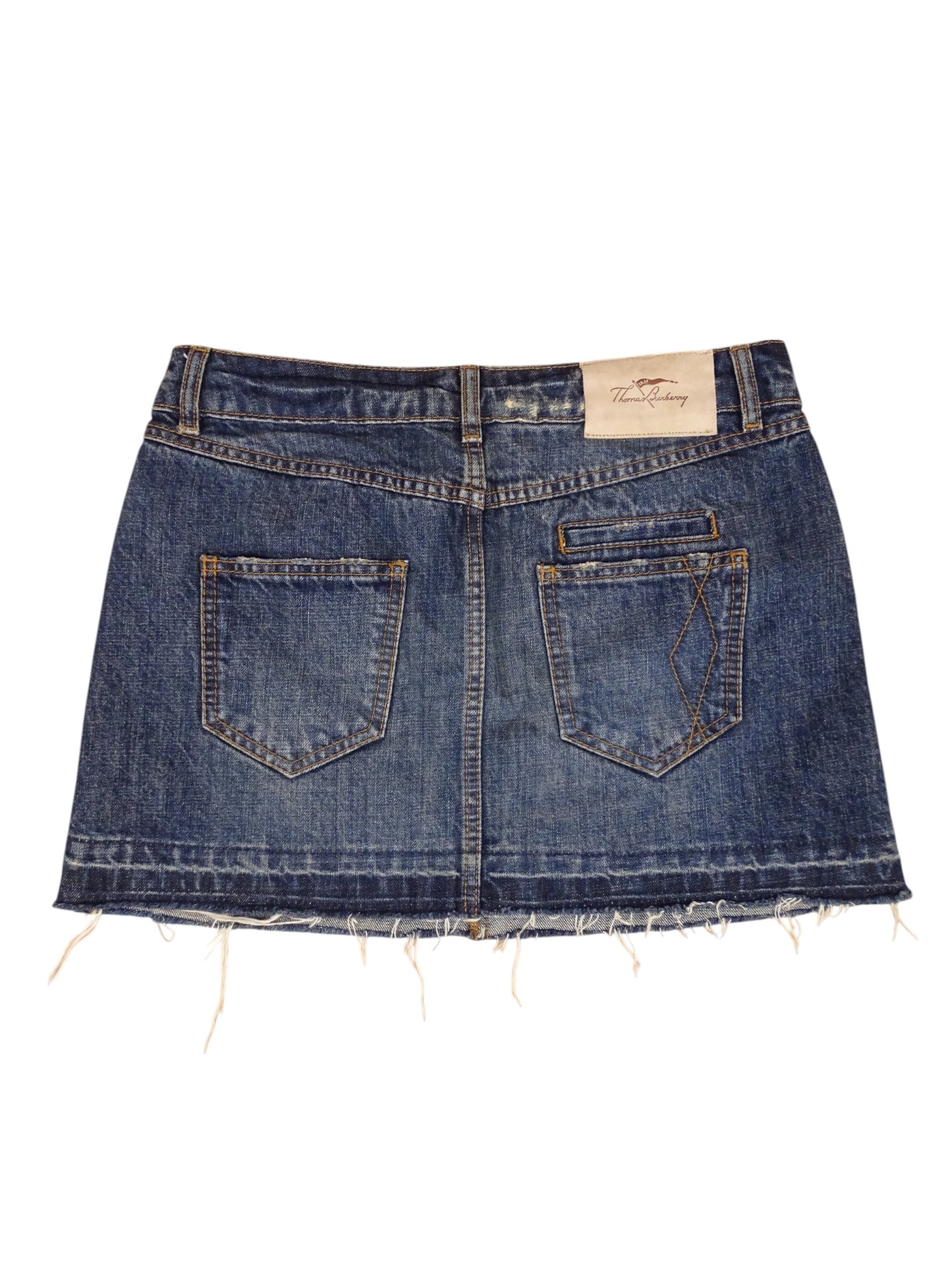 Mini-Jupe Burberry En Jean Bleu Taille M Femme