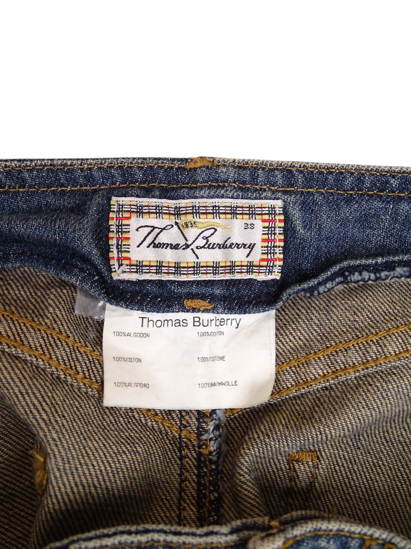 Jupe Burberry En Jean Mi-Longue S Femme