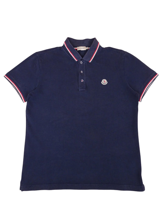 Polo Moncler Bleu Marine Taille M