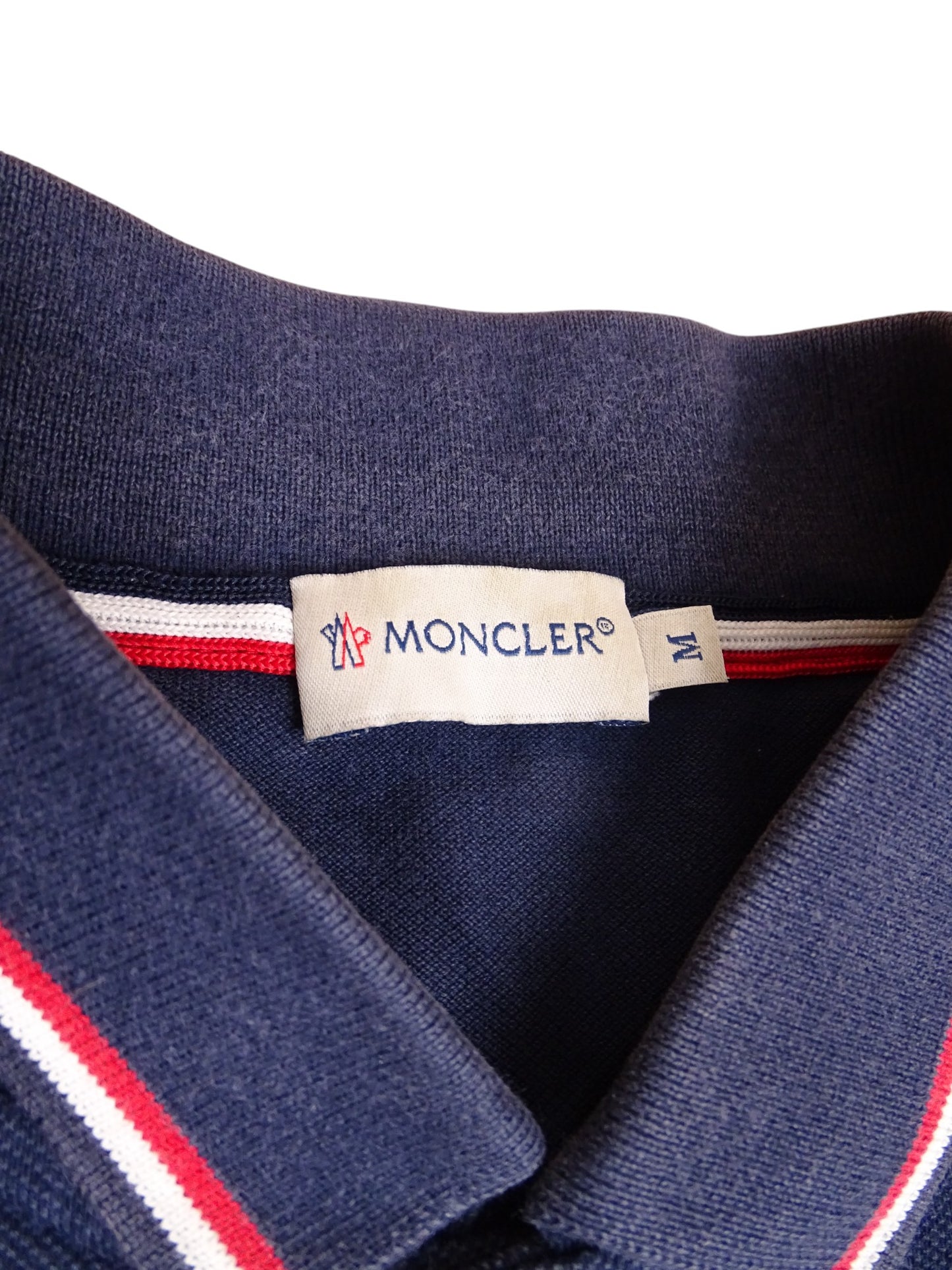 Polo Moncler Bleu Marine Taille M