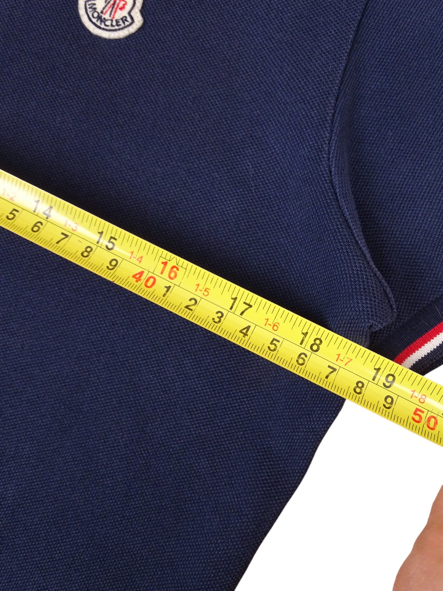 Polo Moncler Bleu Marine Taille M