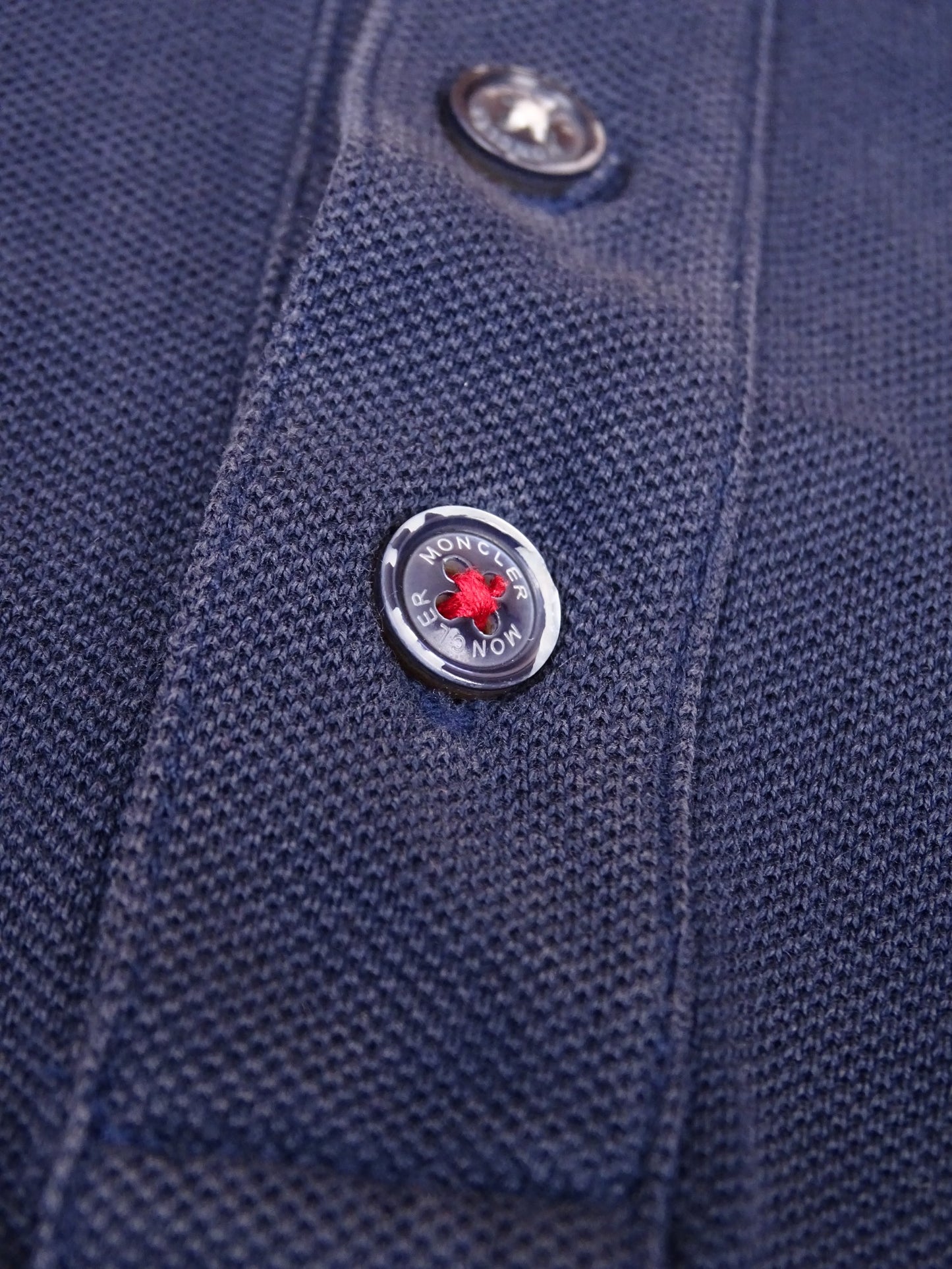 Polo Moncler Bleu Marine Taille M