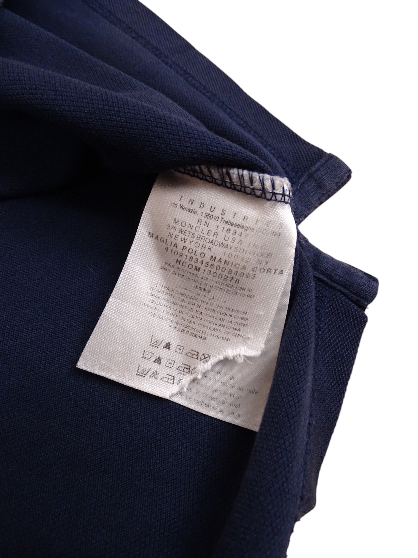 Polo Moncler Bleu Marine Taille M