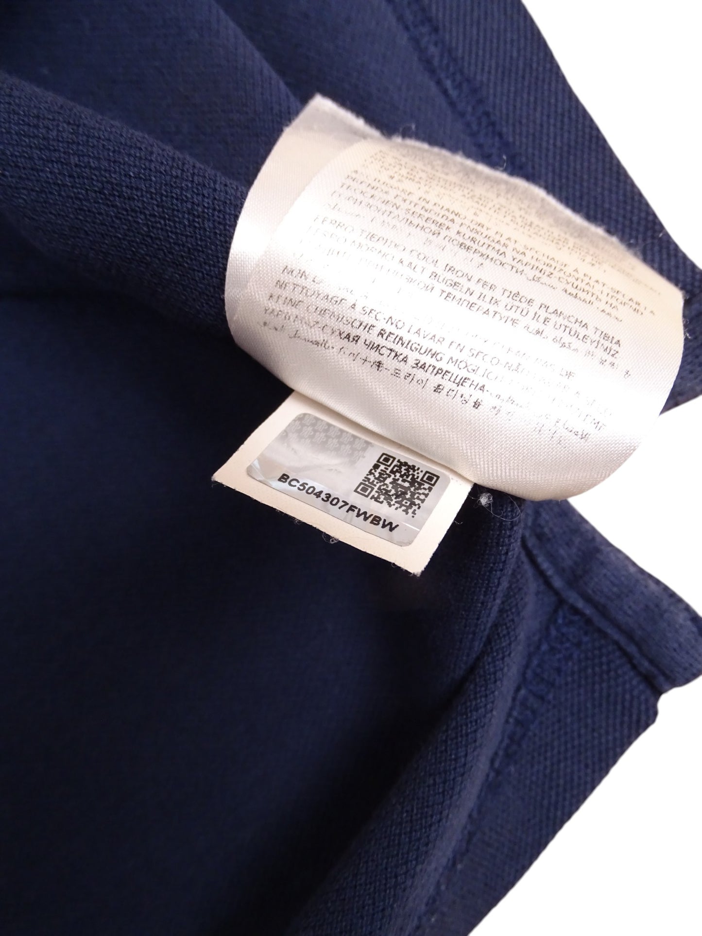 Polo Moncler Bleu Marine Taille M