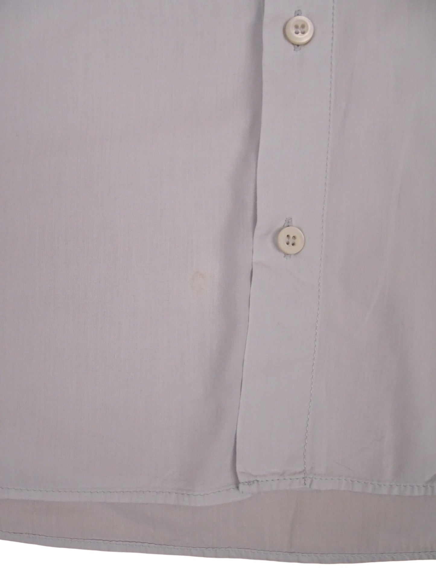 Chemise Prada Bleu Clair Uni Logo Torse M Homme