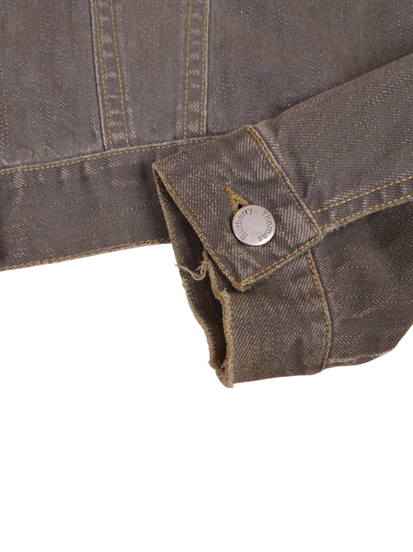 Veste En Jean Grise Déchirée Burberry Femme M
