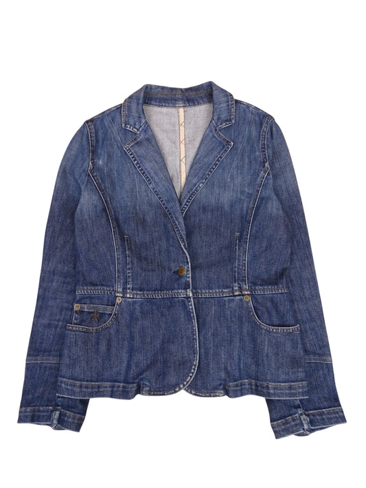 Veste Tailleur Burberry Jeans Bleu S Femme