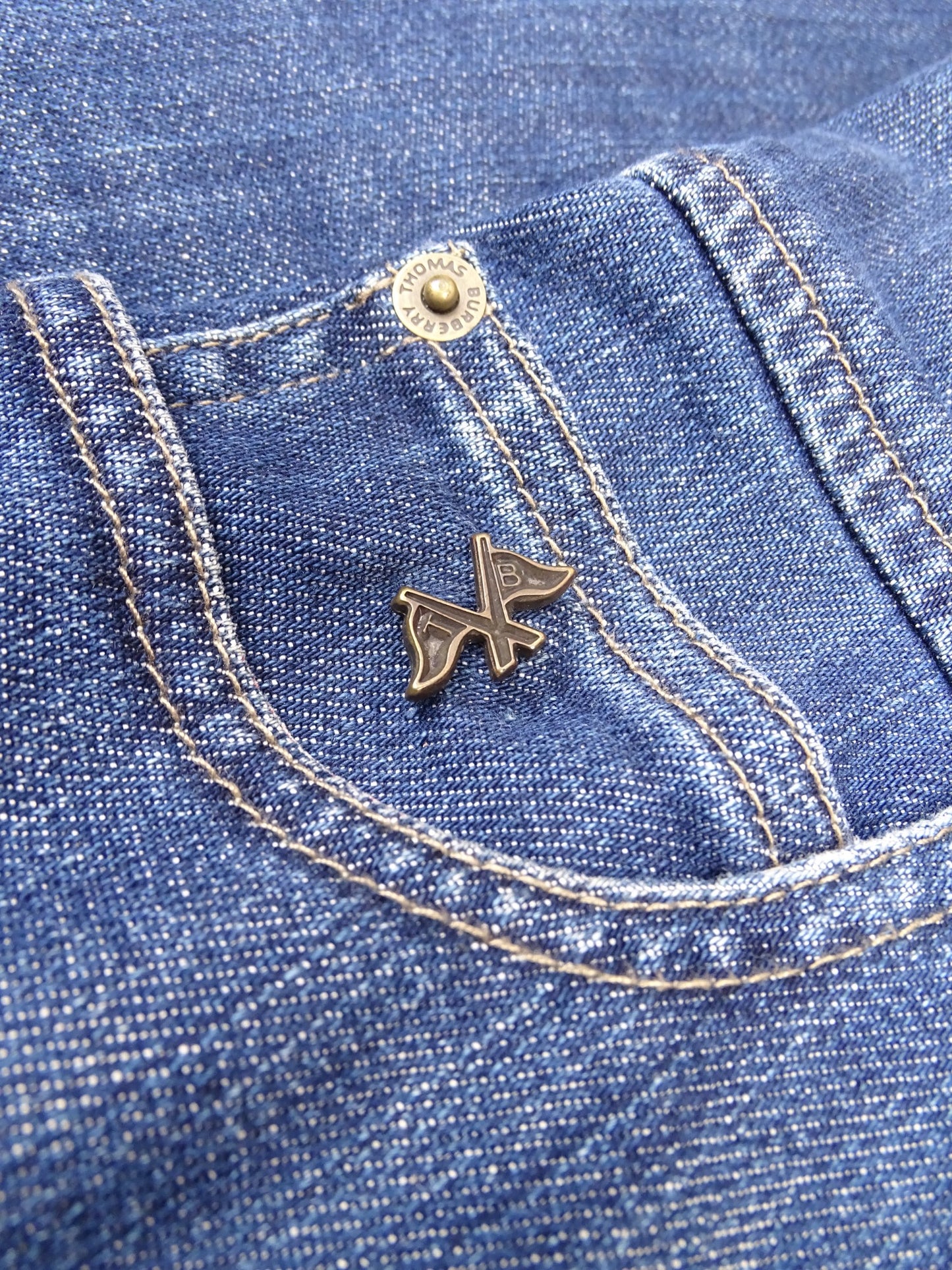 Veste Tailleur Burberry Jeans Bleu S Femme