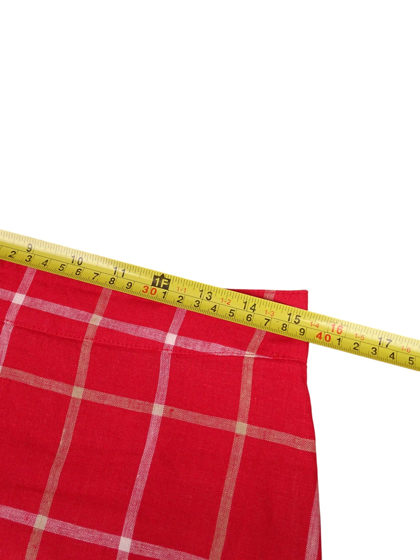 Mini Jupe Burberry Rouge À Carreaux M Femme