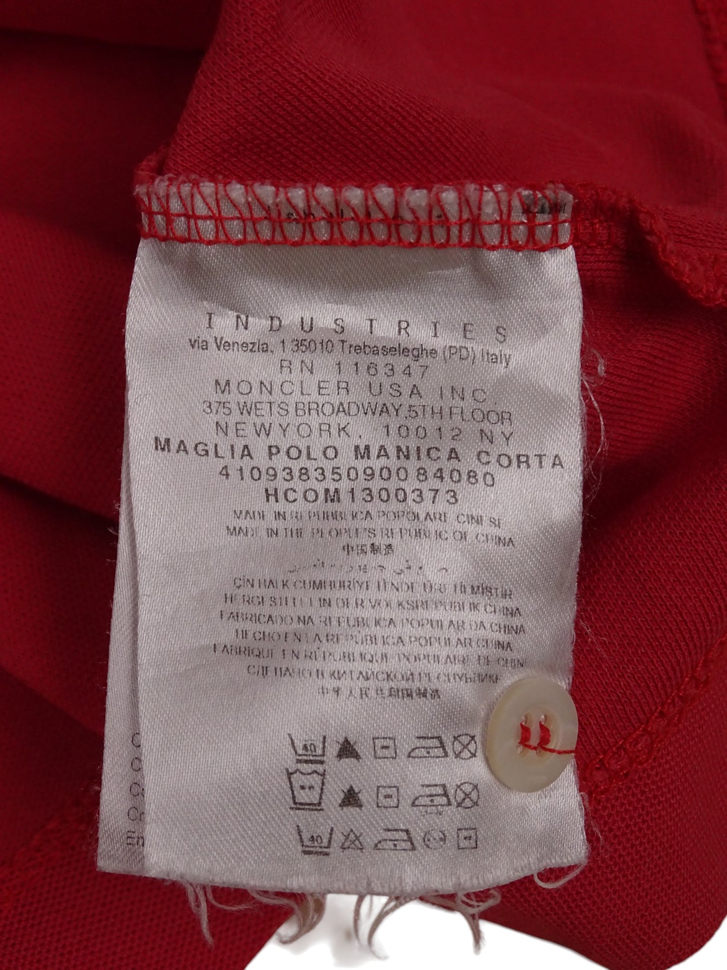 Polo Moncler Rose Saumon M Femme