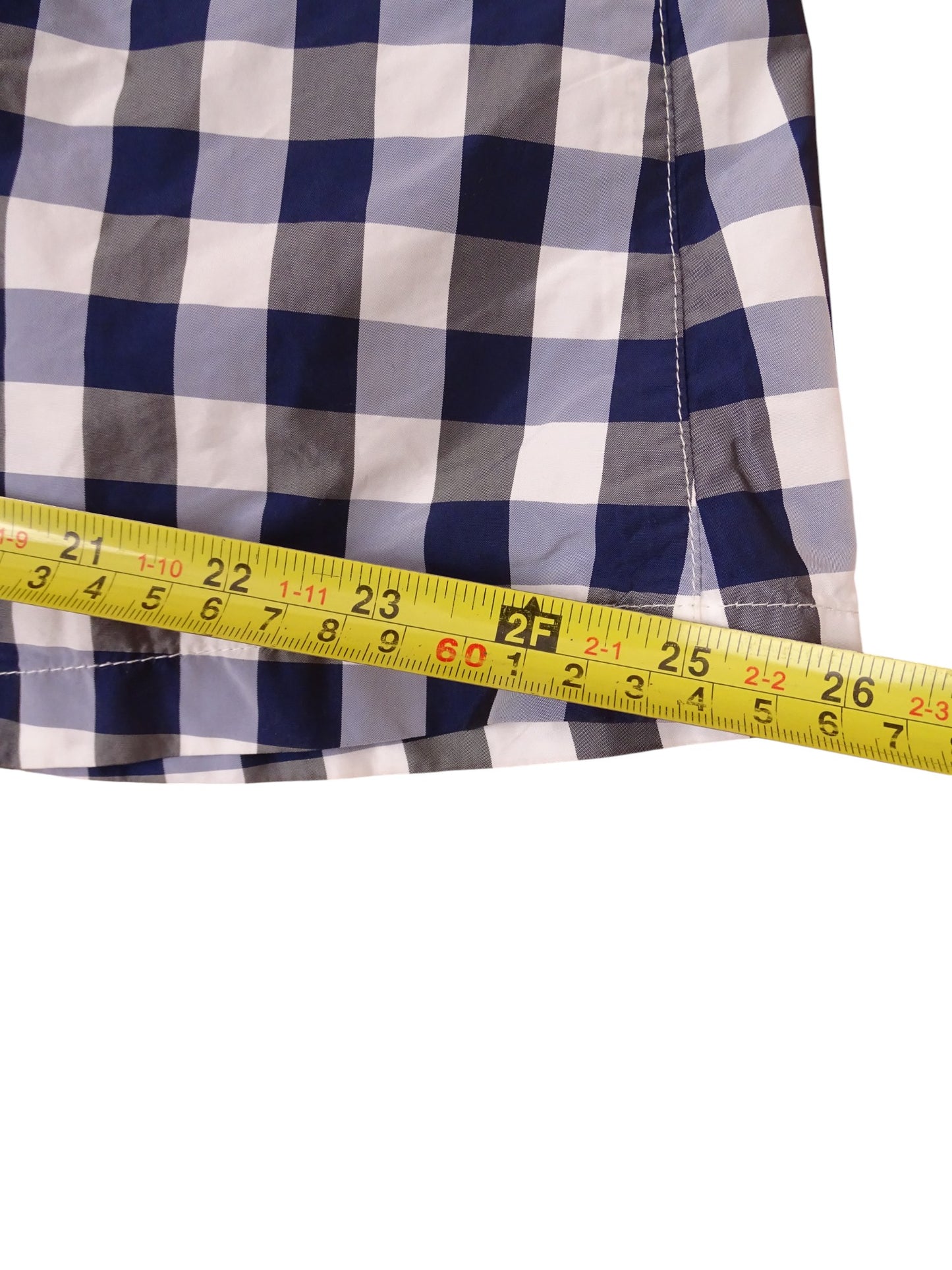 Jupe Burberry Carreaux Bleu Blanc Taille M Femme