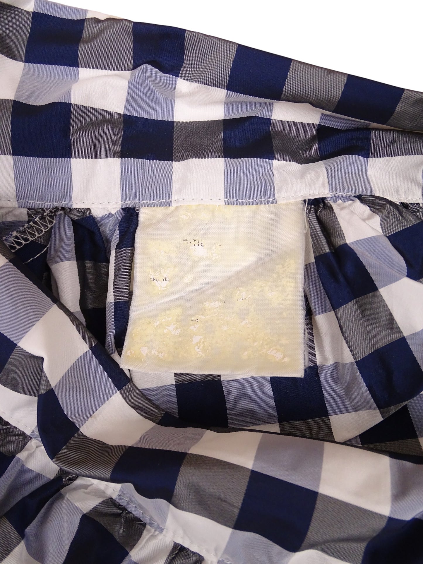 Jupe Burberry Carreaux Bleu Blanc Taille M Femme