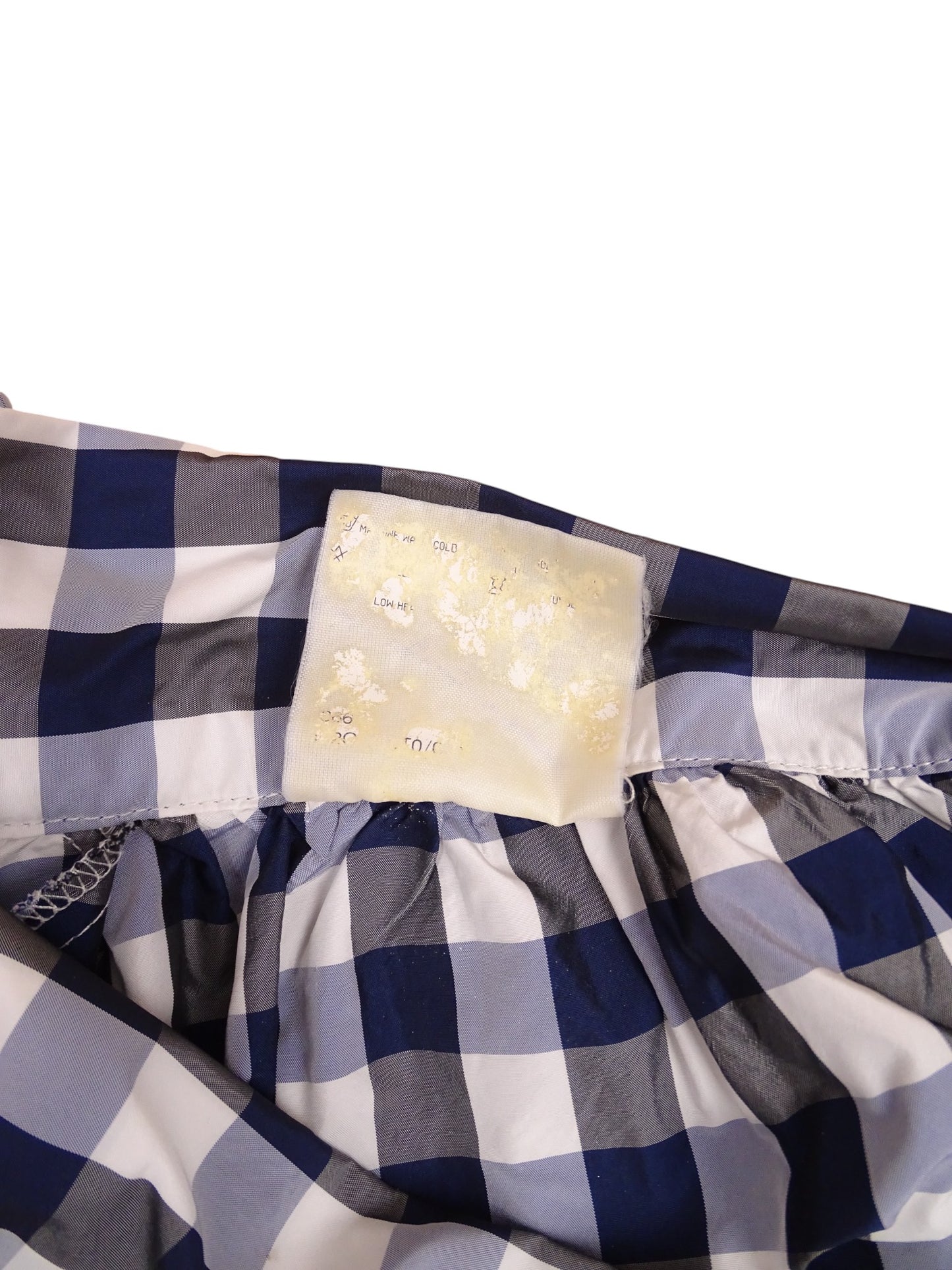 Jupe Burberry Carreaux Bleu Blanc Taille M Femme