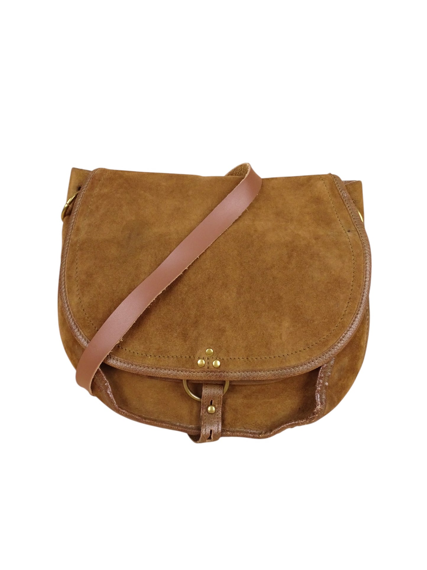 Sac Jérôme Dreyfuss Felix Daim Cuir Marron