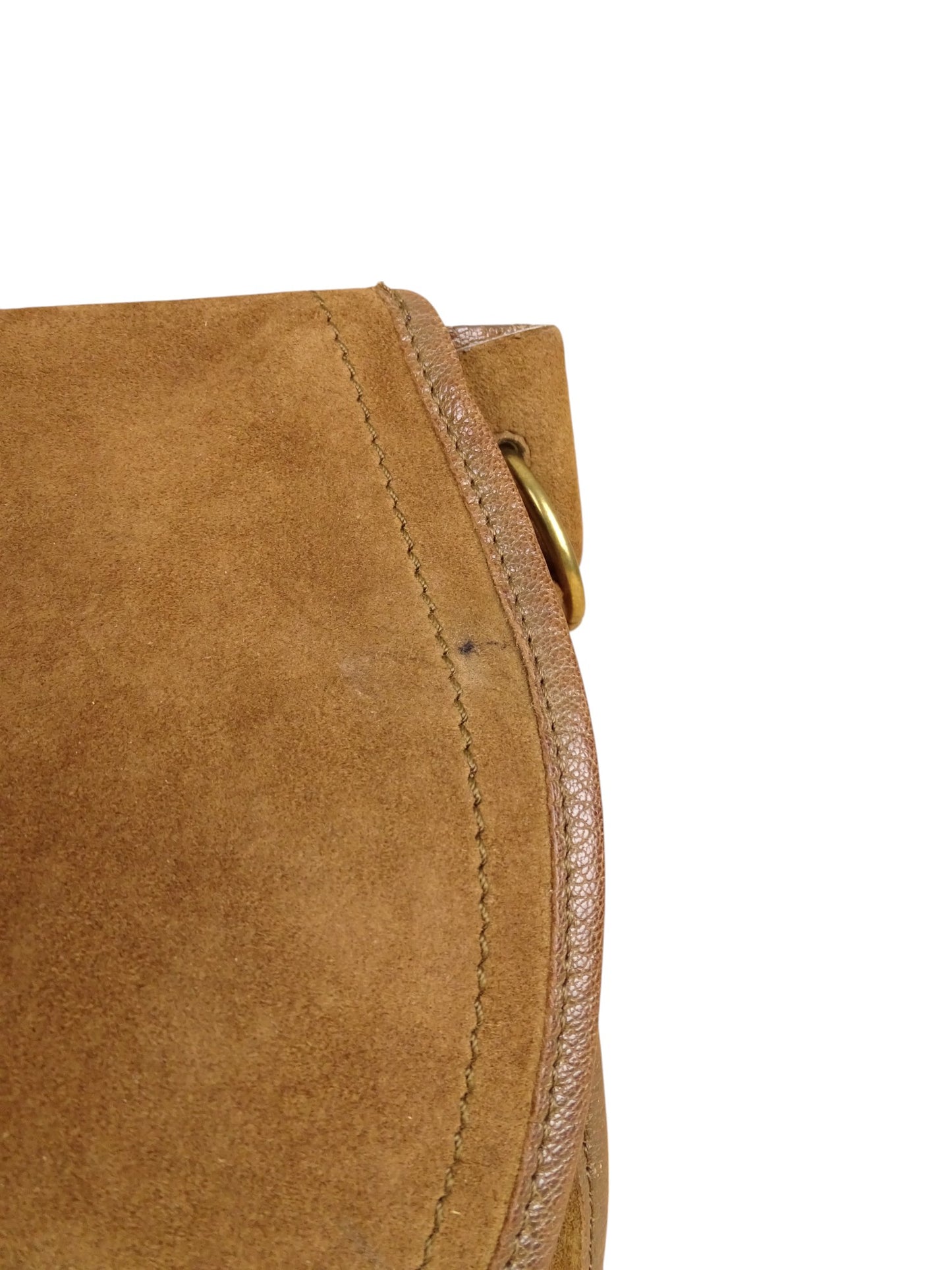 Sac Jérôme Dreyfuss Felix Daim Cuir Marron