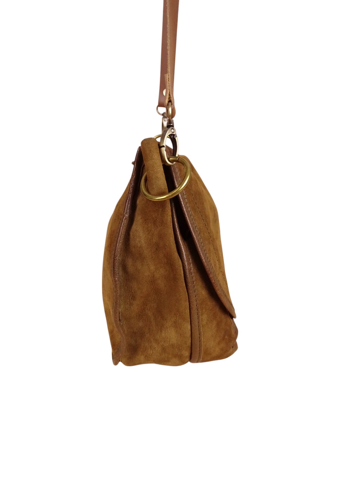 Sac Jérôme Dreyfuss Felix Daim Cuir Marron