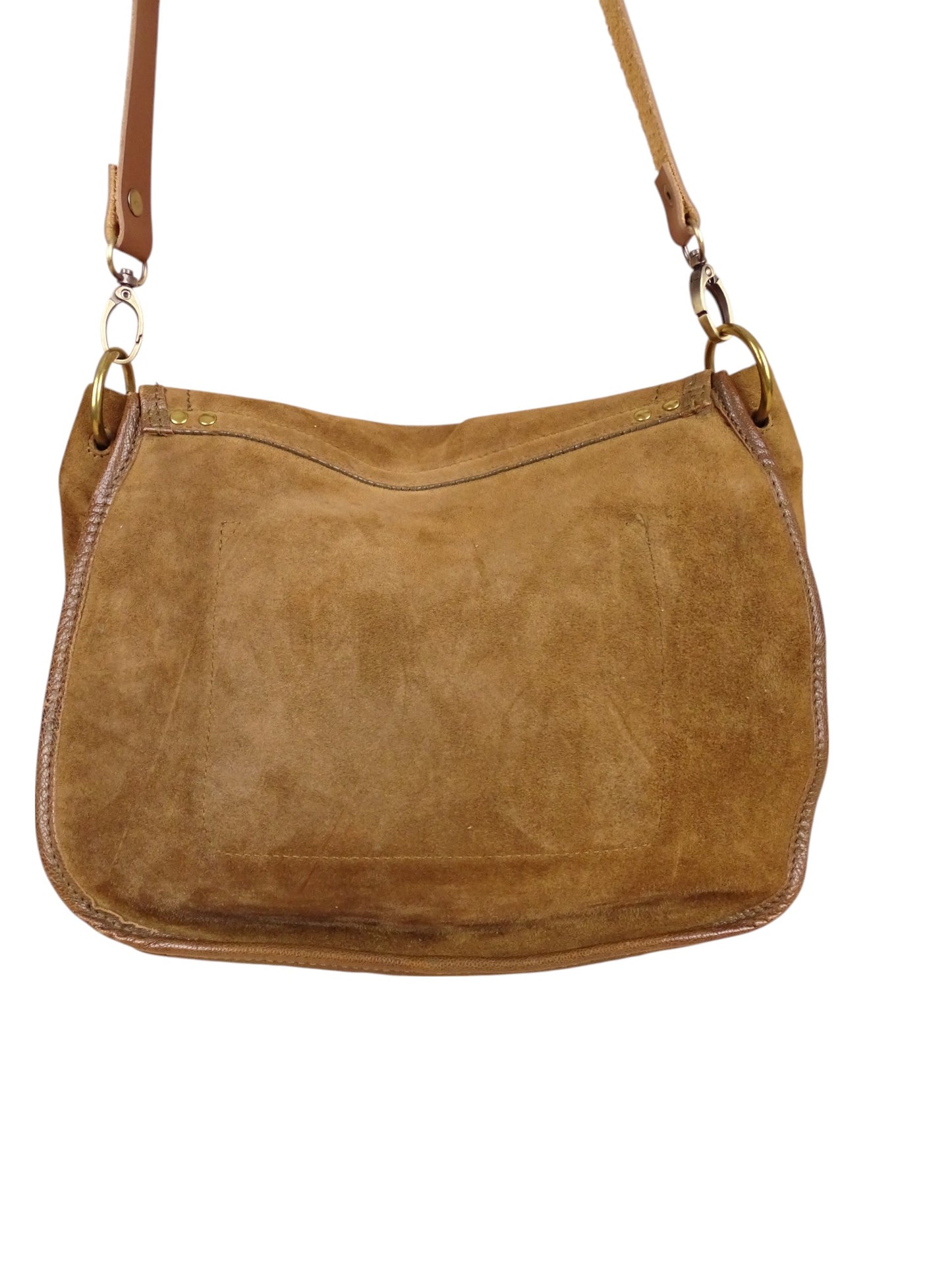 Sac Jérôme Dreyfuss Felix Daim Cuir Marron