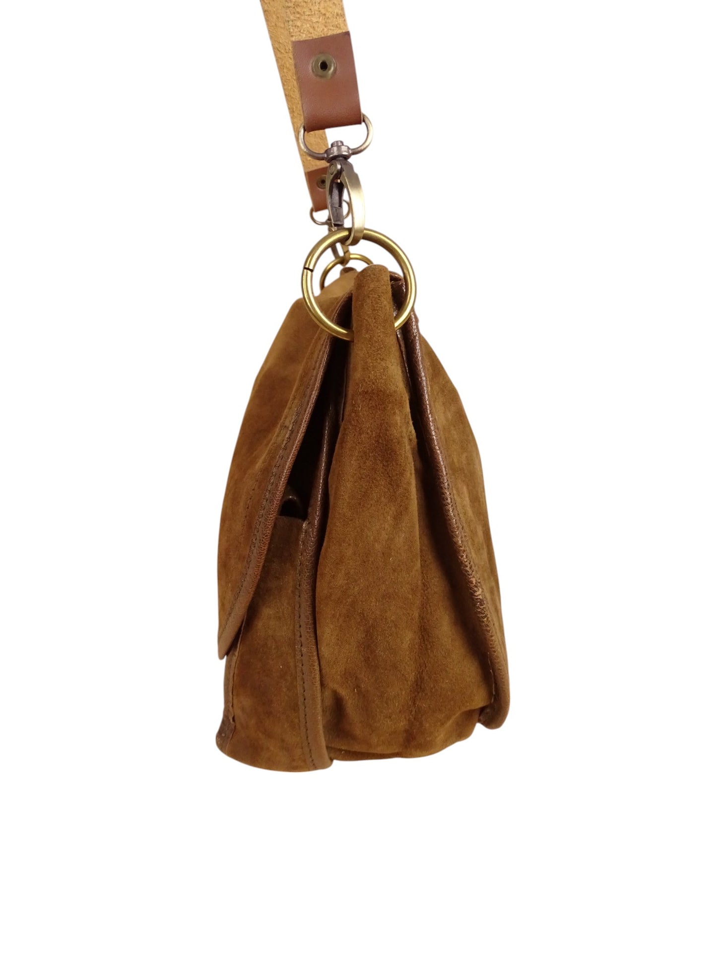 Sac Jérôme Dreyfuss Felix Daim Cuir Marron