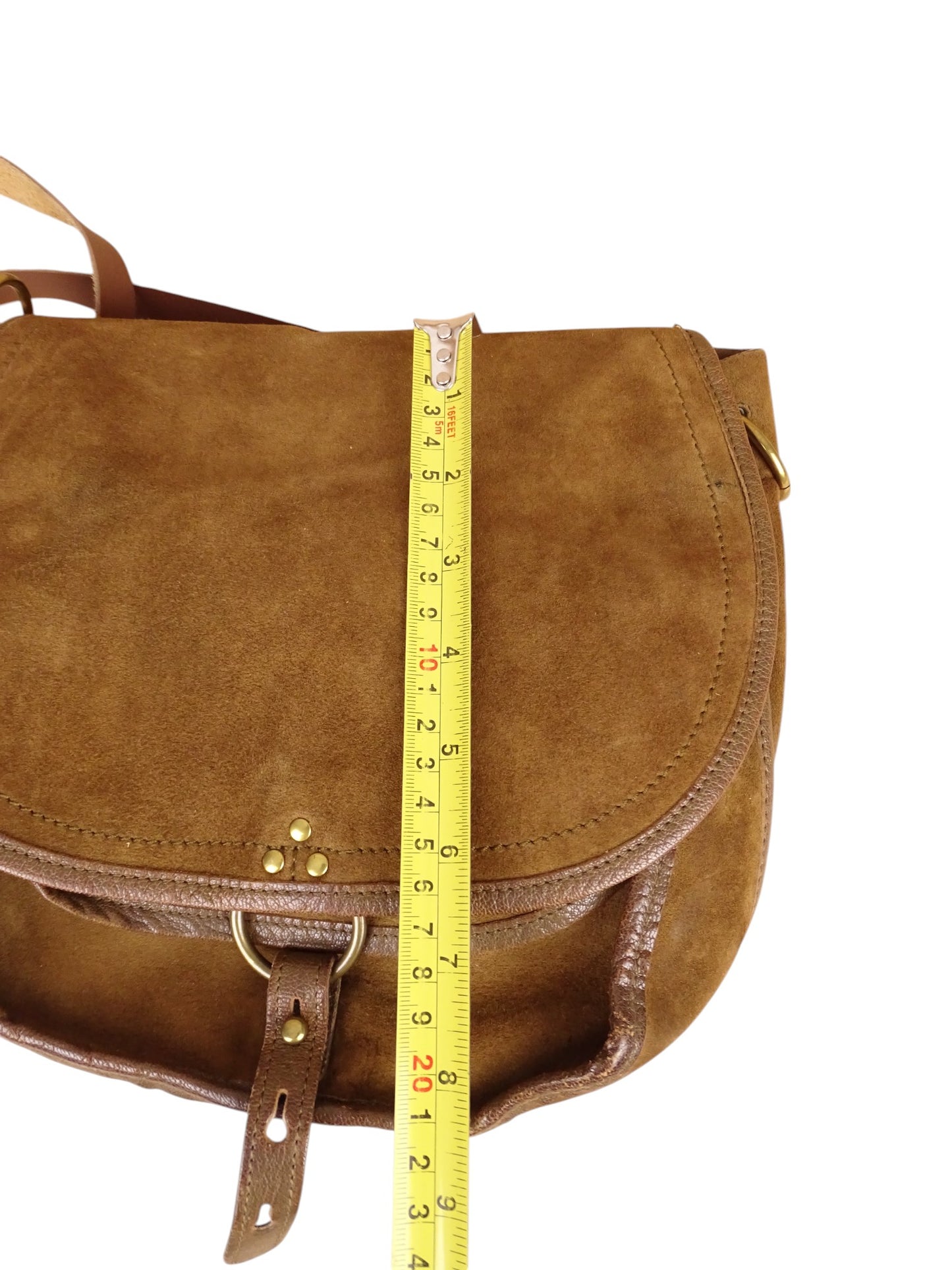 Sac Jérôme Dreyfuss Felix Daim Cuir Marron