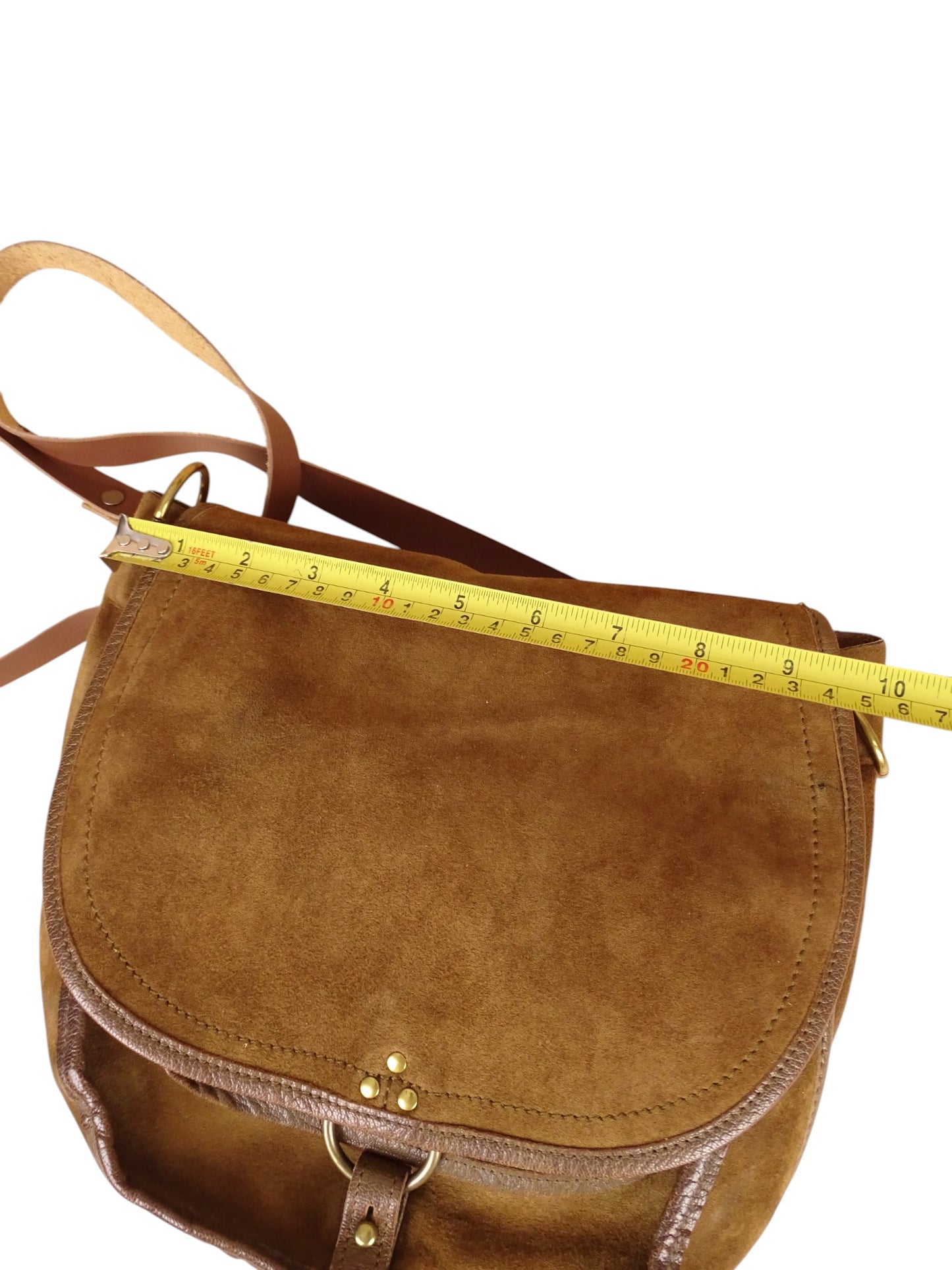 Sac Jérôme Dreyfuss Felix Daim Cuir Marron