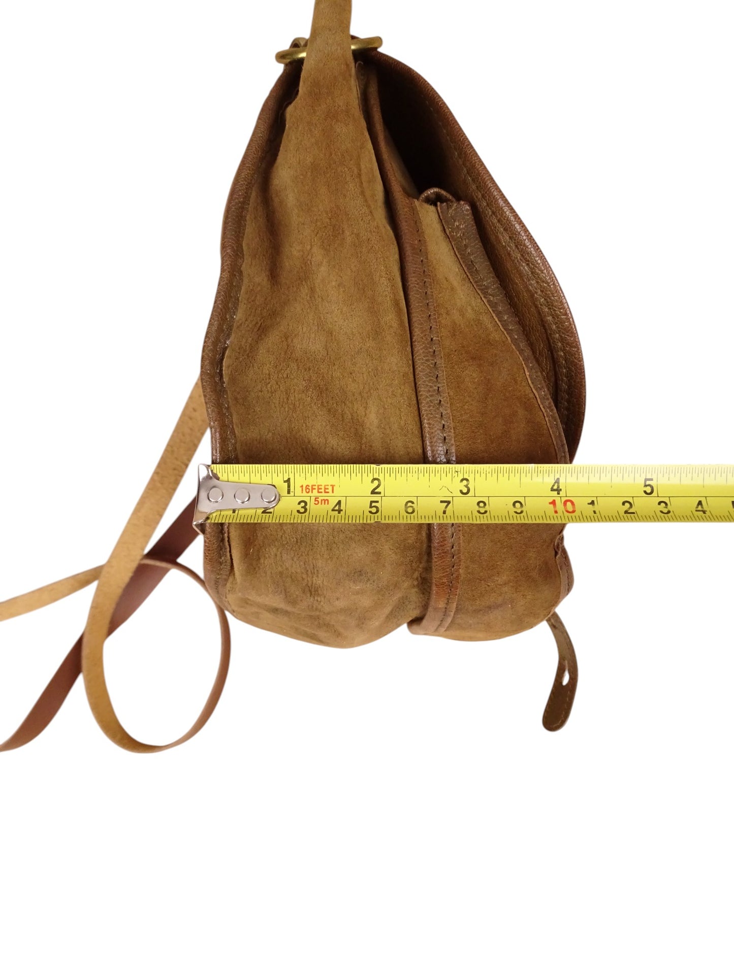 Sac Jérôme Dreyfuss Felix Daim Cuir Marron