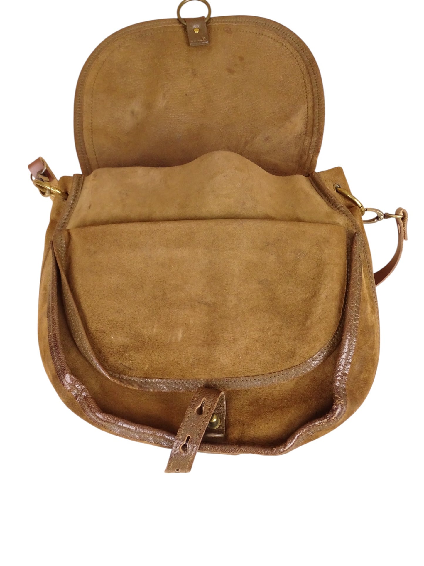 Sac Jérôme Dreyfuss Felix Daim Cuir Marron