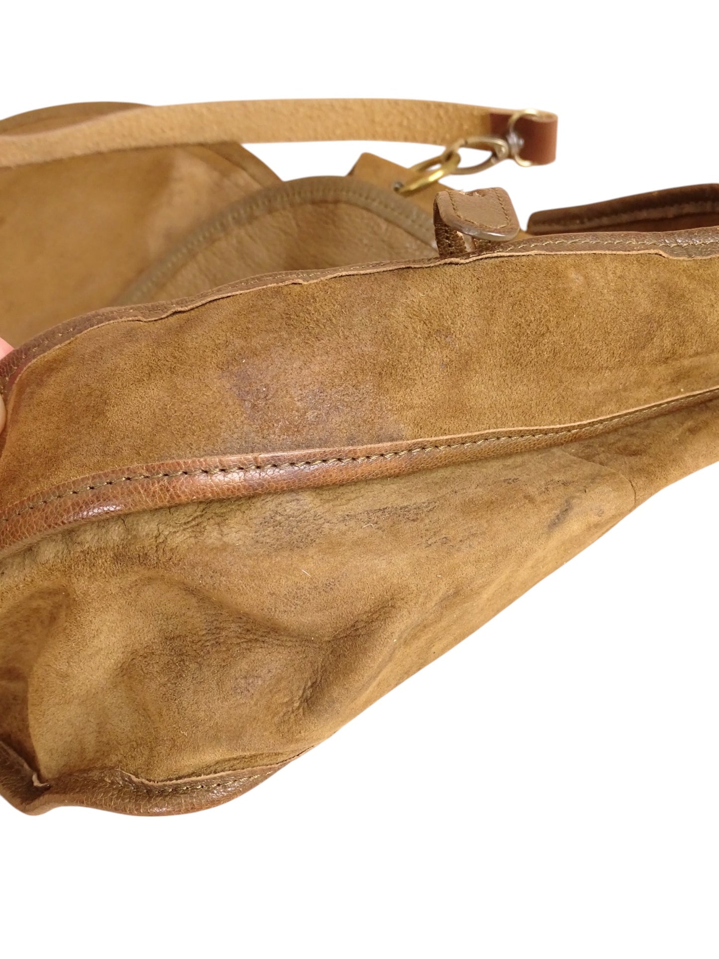 Sac Jérôme Dreyfuss Felix Daim Cuir Marron